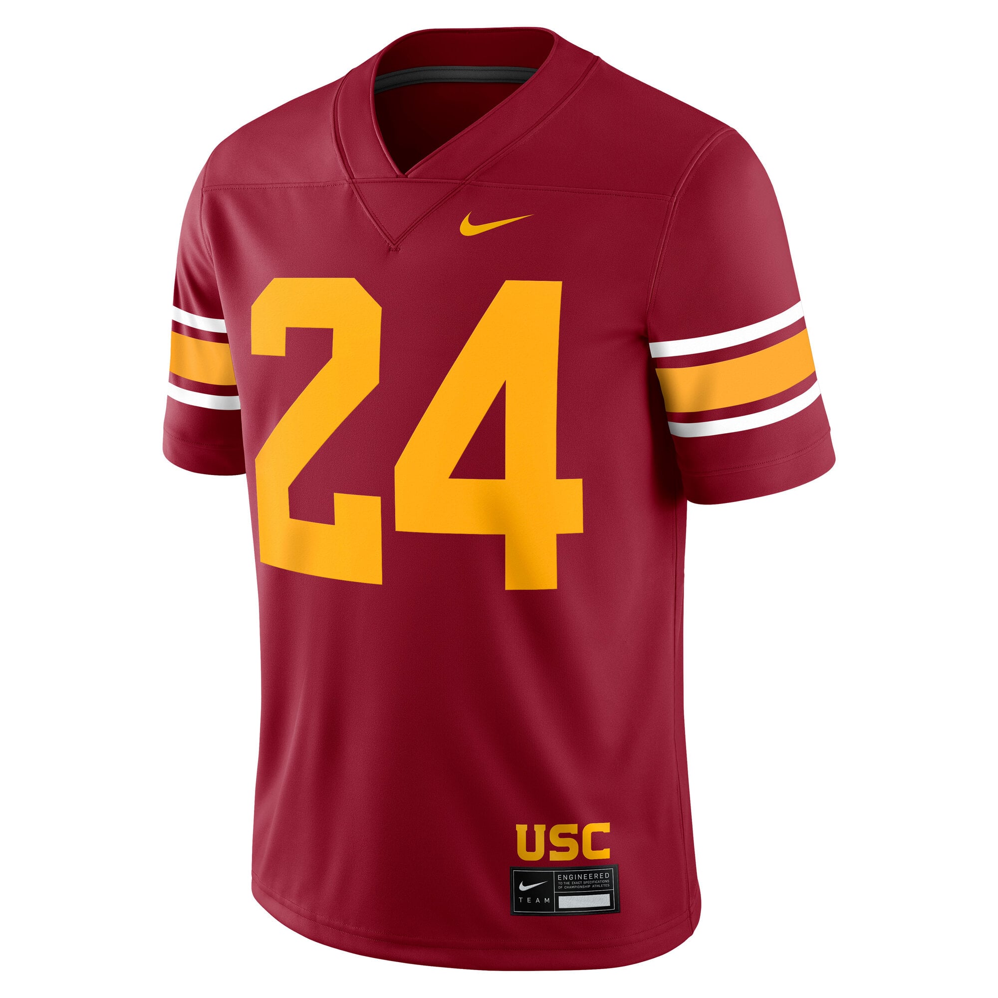 #24 USC Trojans Alternate Jersey Cardinal - front view