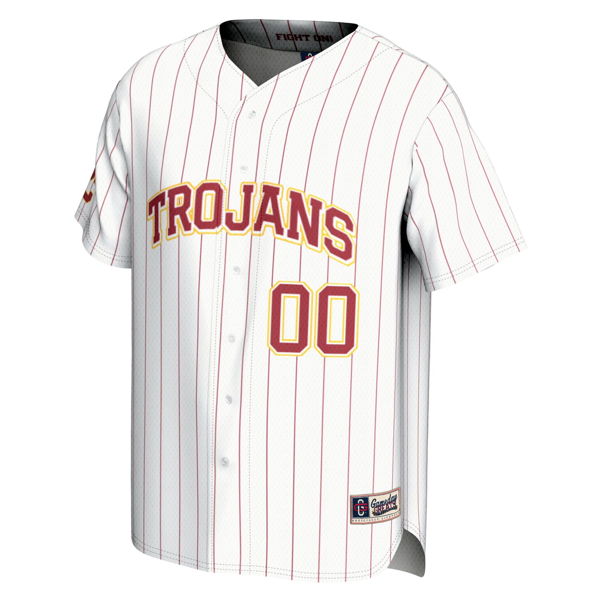 USC Trojans Baseball Lightweight Jersey White - front view