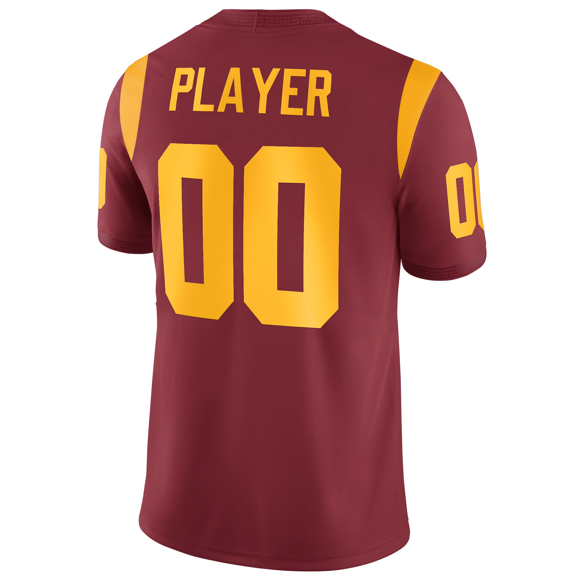 USC Trojans Football Jersey Cardinal - back view