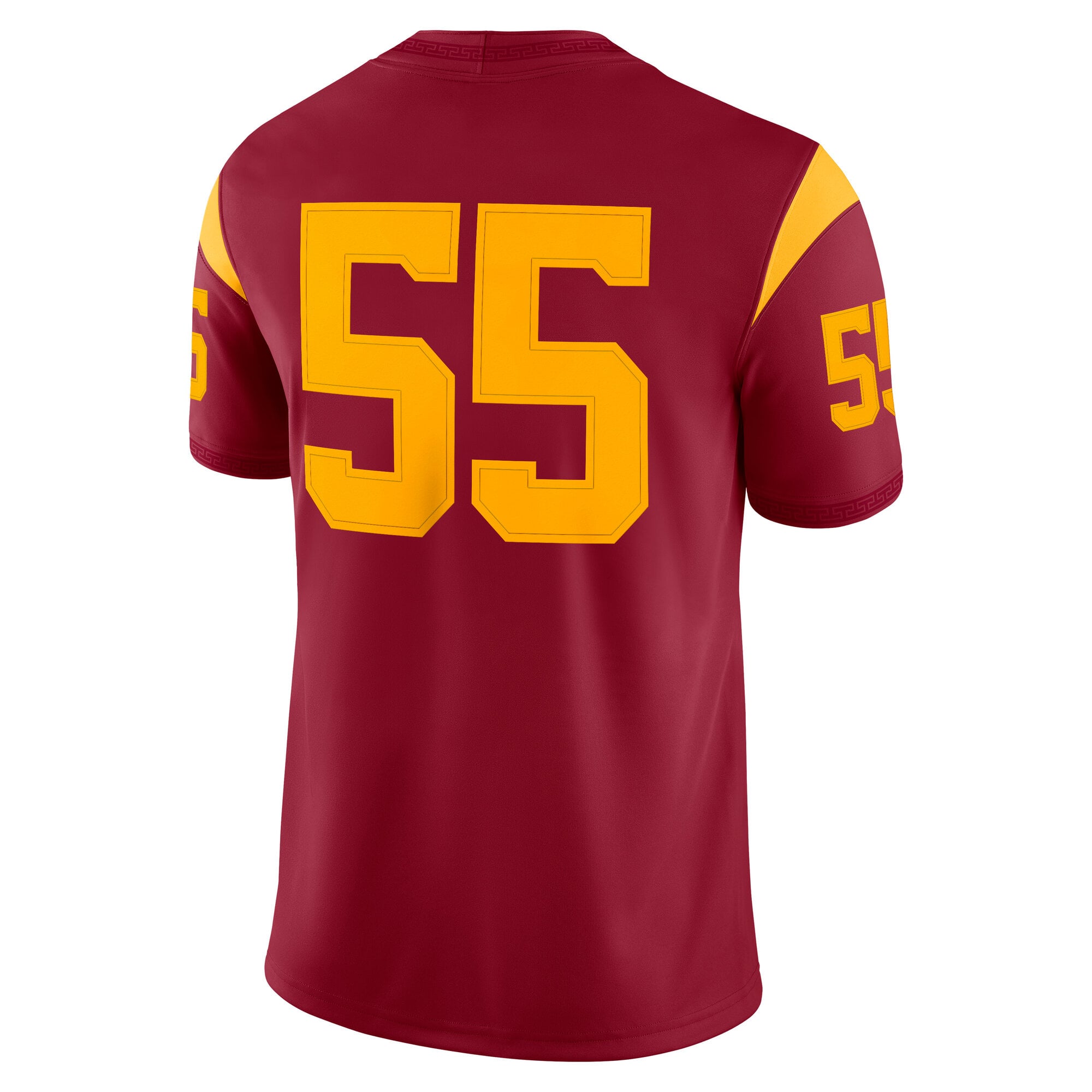 #55 USC Trojans Home Jersey Cardinal - back view