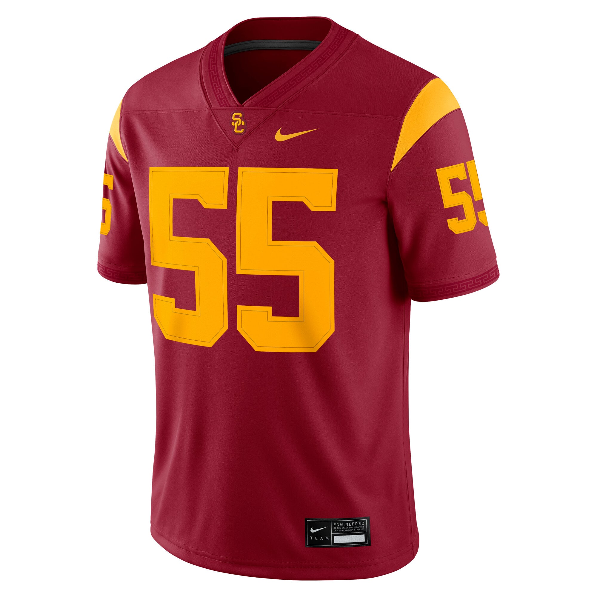 #55 USC Trojans Home Jersey Cardinal - front view