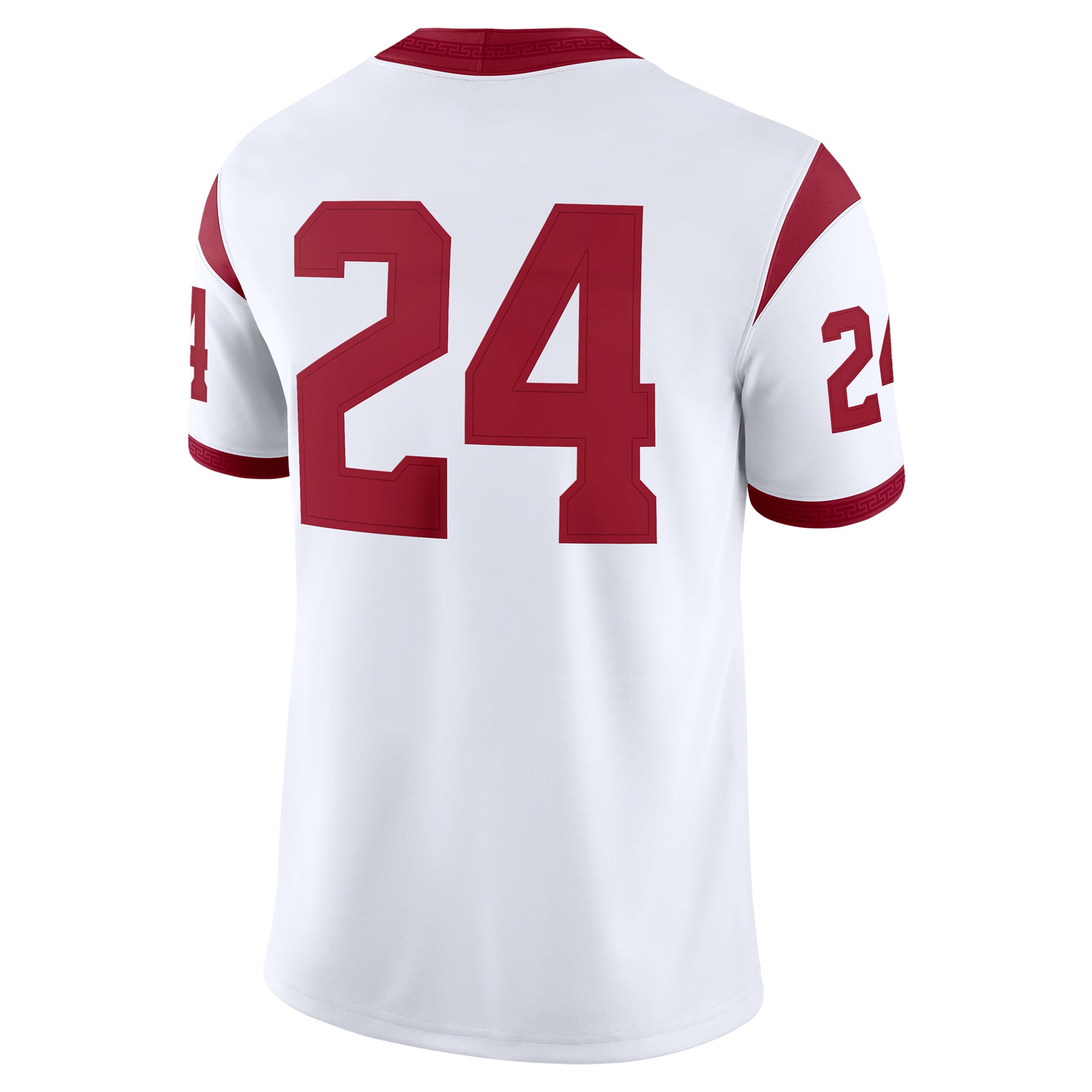 #24 USC Trojans Jersey White - back view