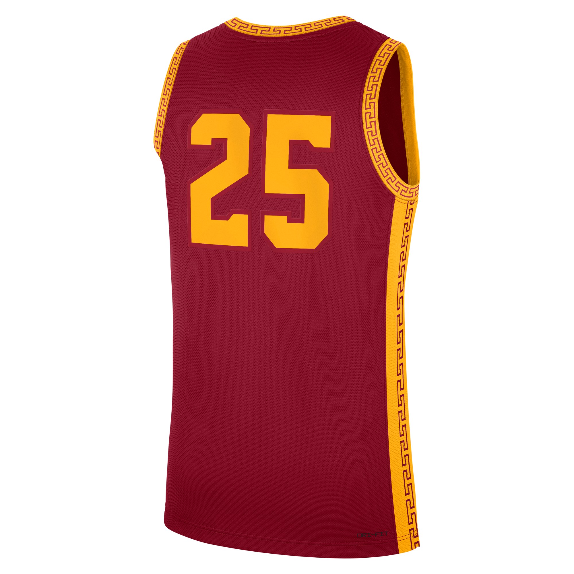 #25 USC Trojans Road Basketball Jersey Cardinal - back view