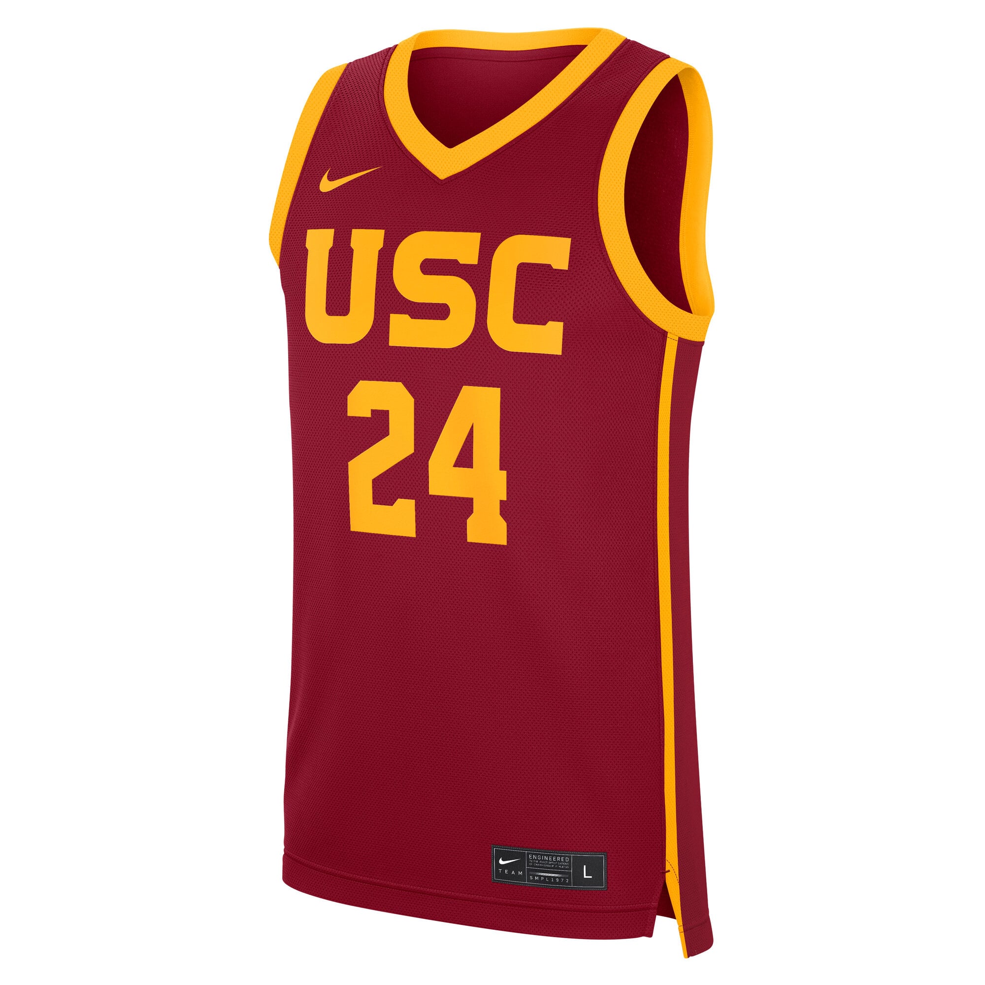 #24 USC Trojans Road Jersey Cardinal - front view