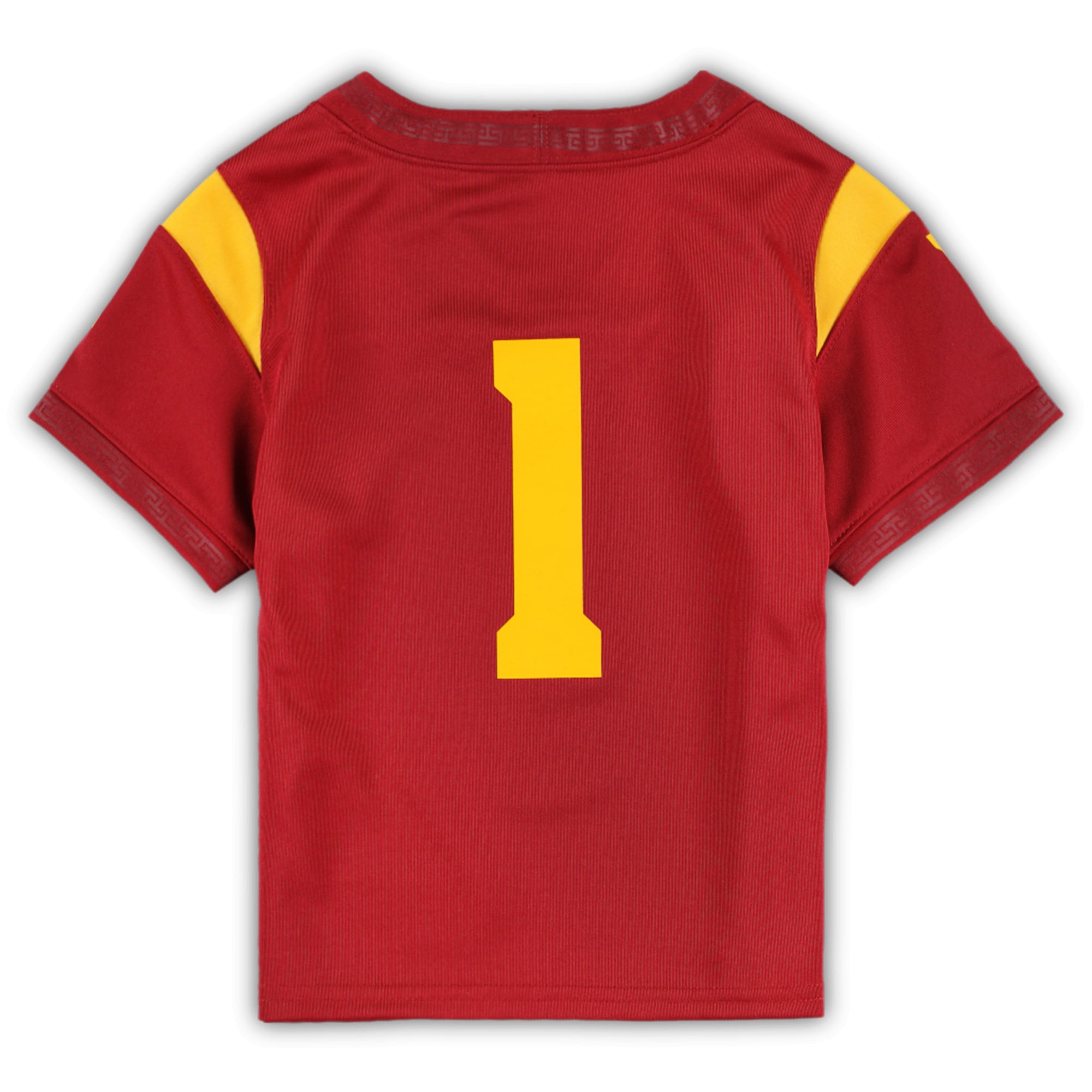 #1 USC Trojans Toddler Football Jersey Cardinal - back view