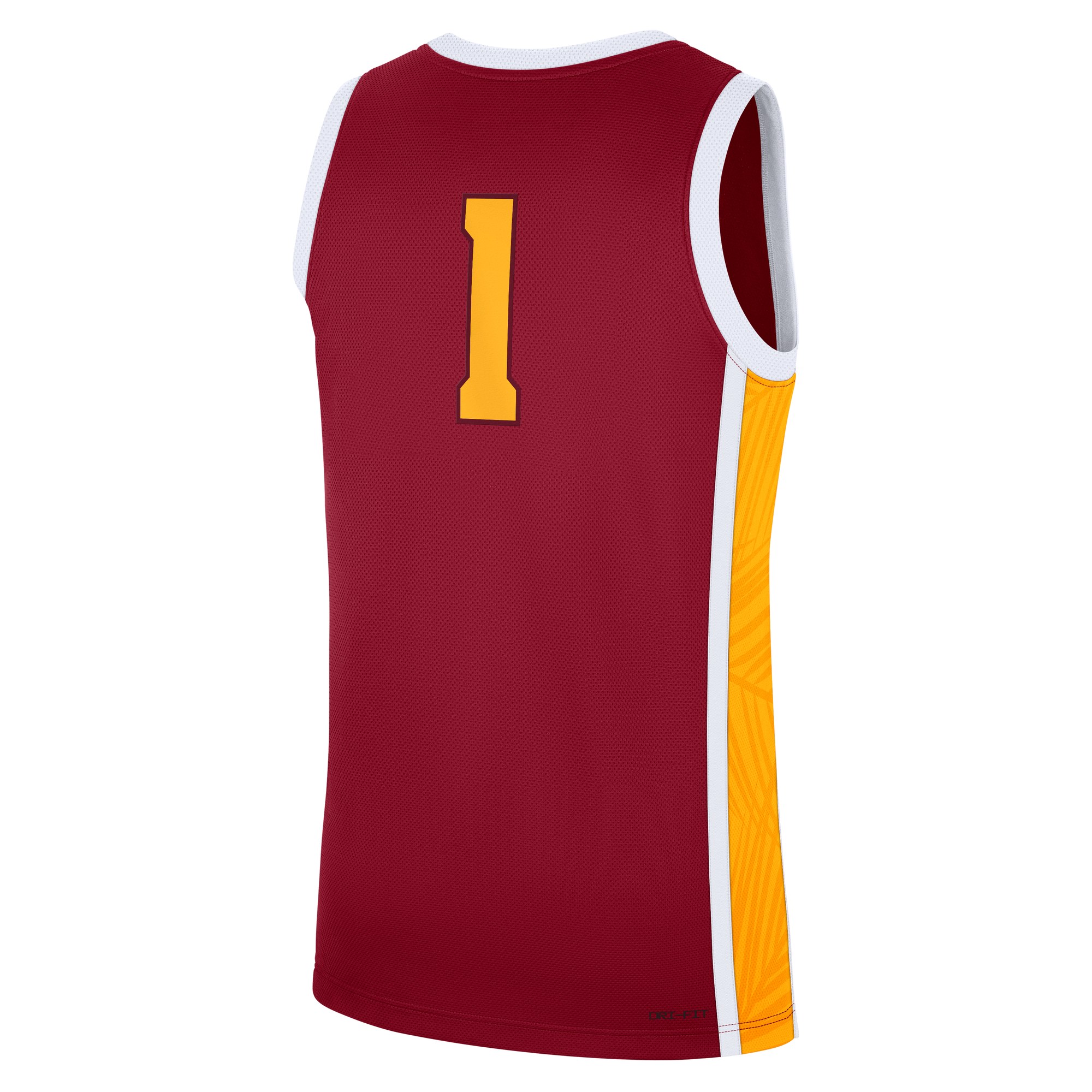 #1 USC Trojans Unisex Road Basketball Jersey Cardinal - back view