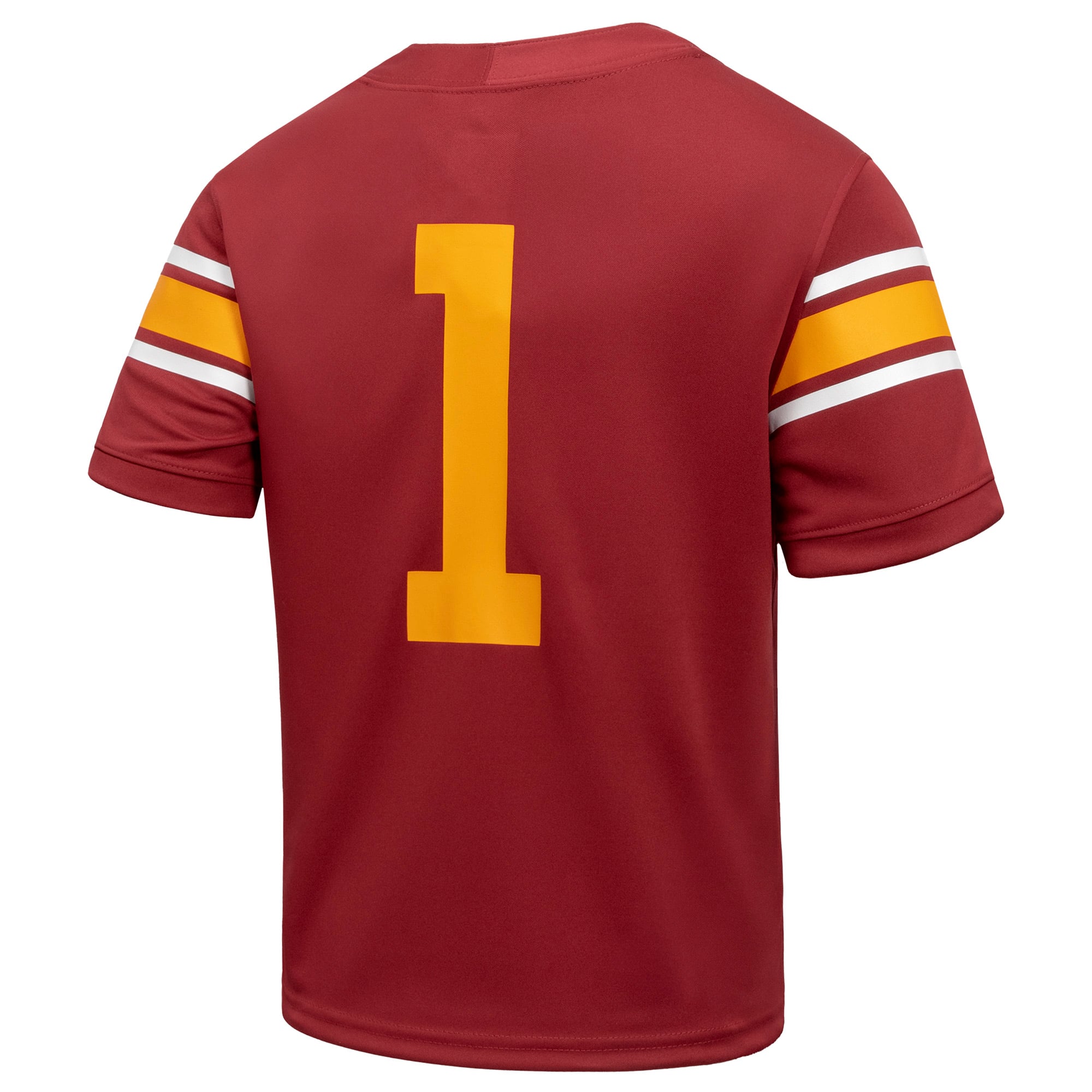 #1 USC Trojans Youth Alternate Football Jersey Cardinal - back view