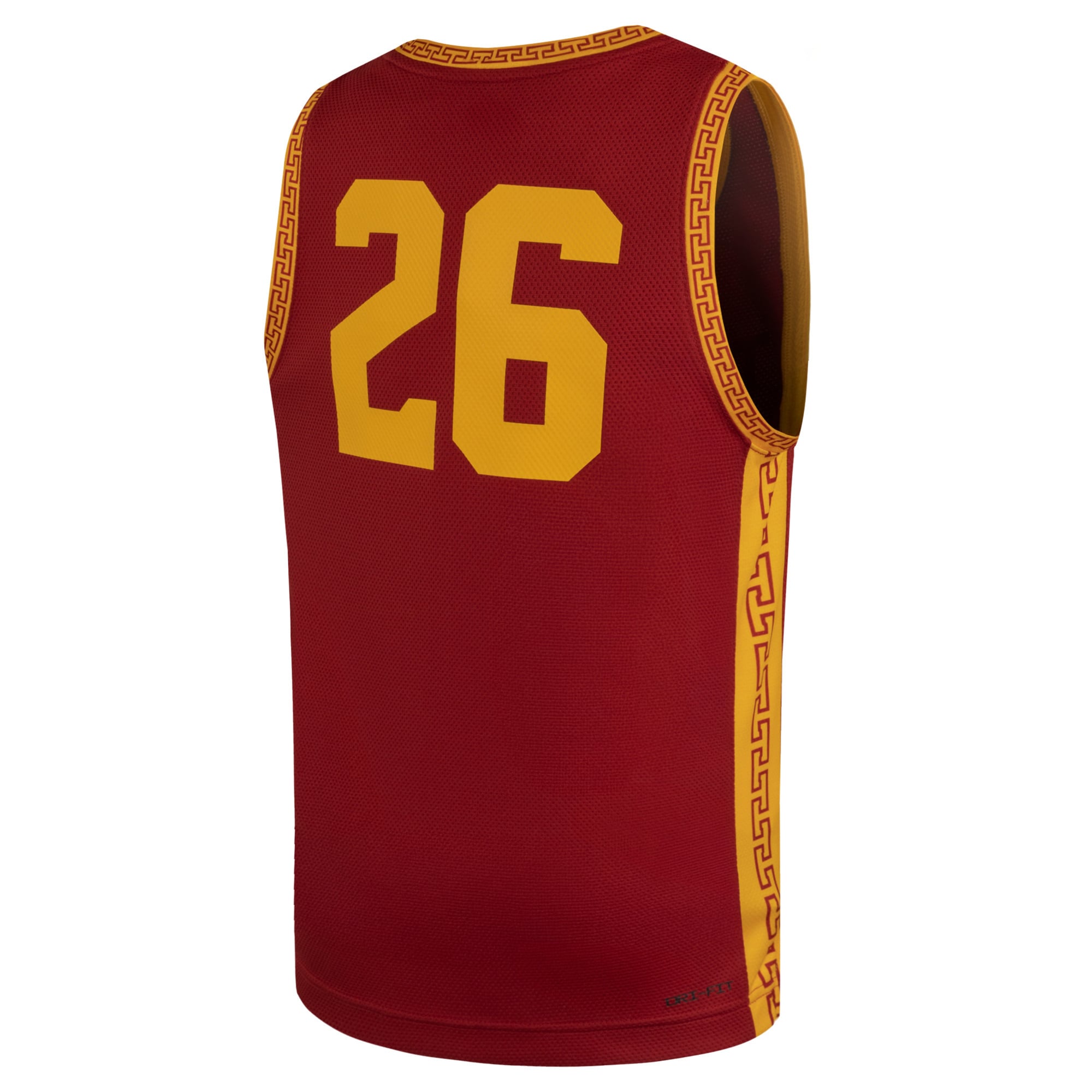#26 USC Trojans Youth Basketball Jersey Cardinal - back view