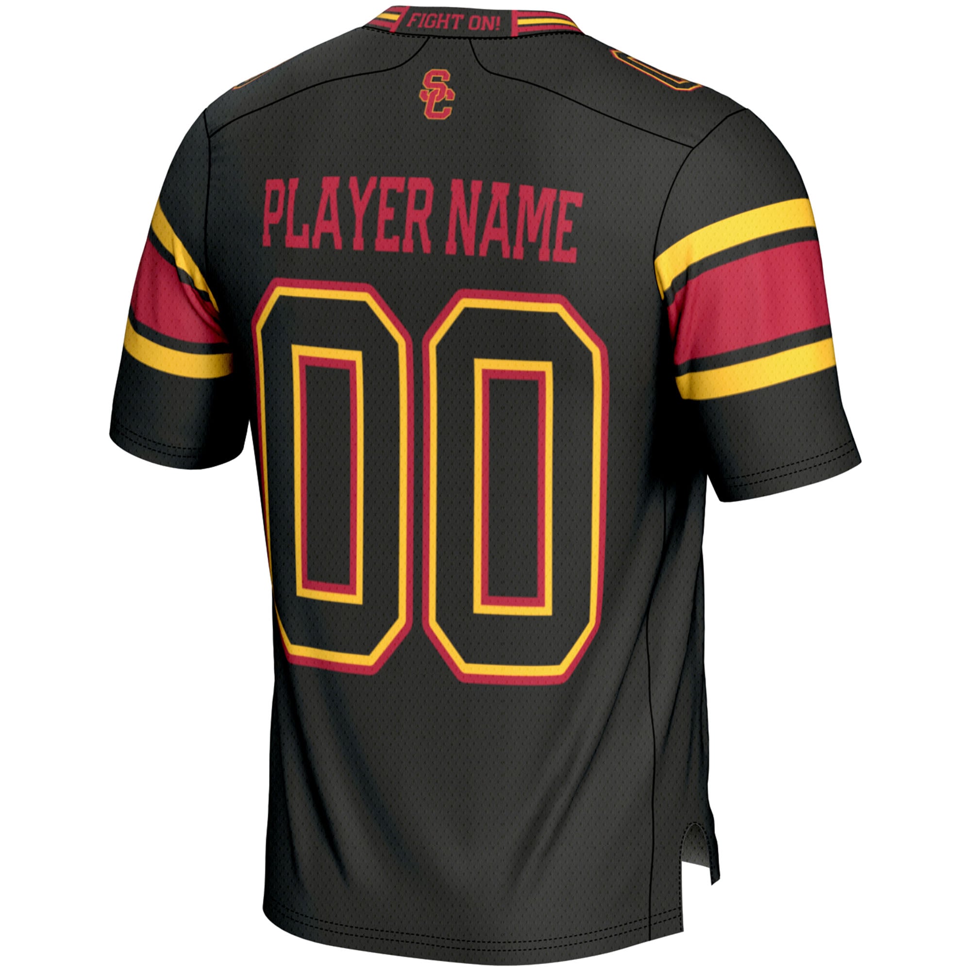 USC Trojans Youth Football Jersey Black - back view