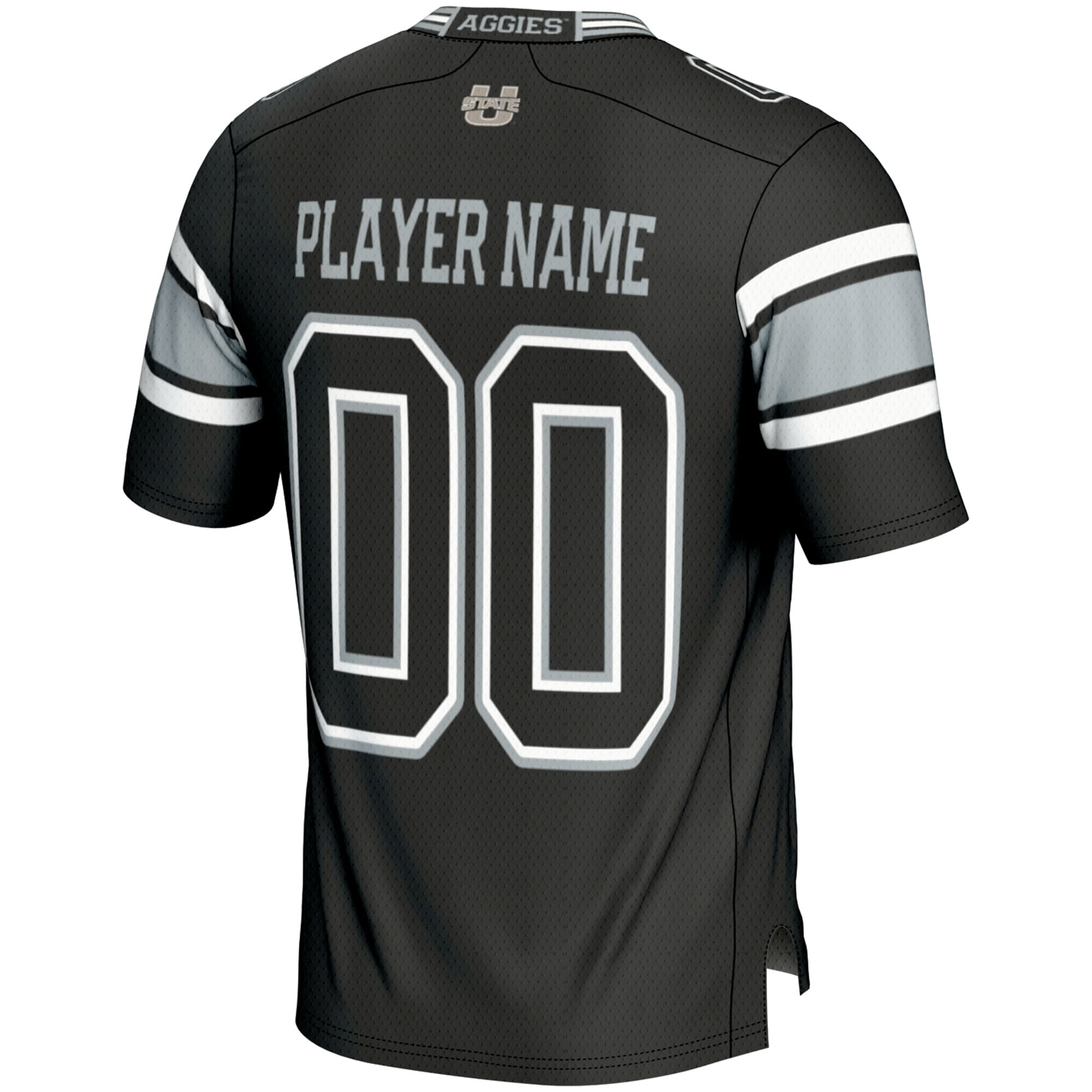 Utah State Aggies Football Jersey Black - back view