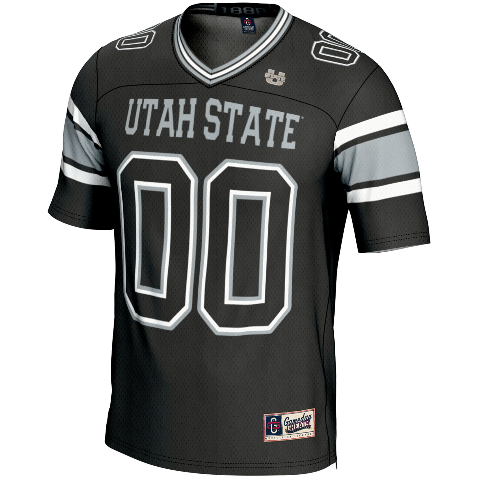 Utah State Aggies Football Jersey Black - front view