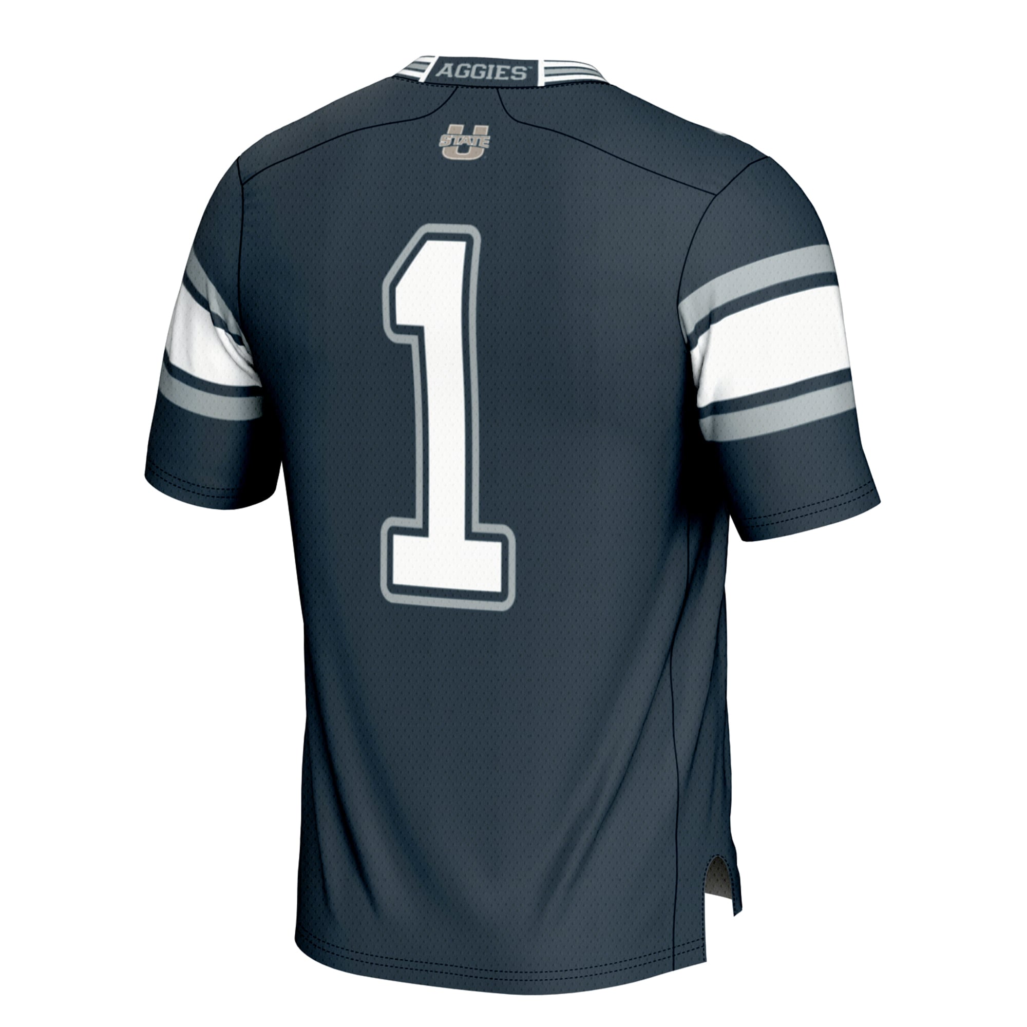 #1 Utah State Aggies Football Jersey Navy - back view