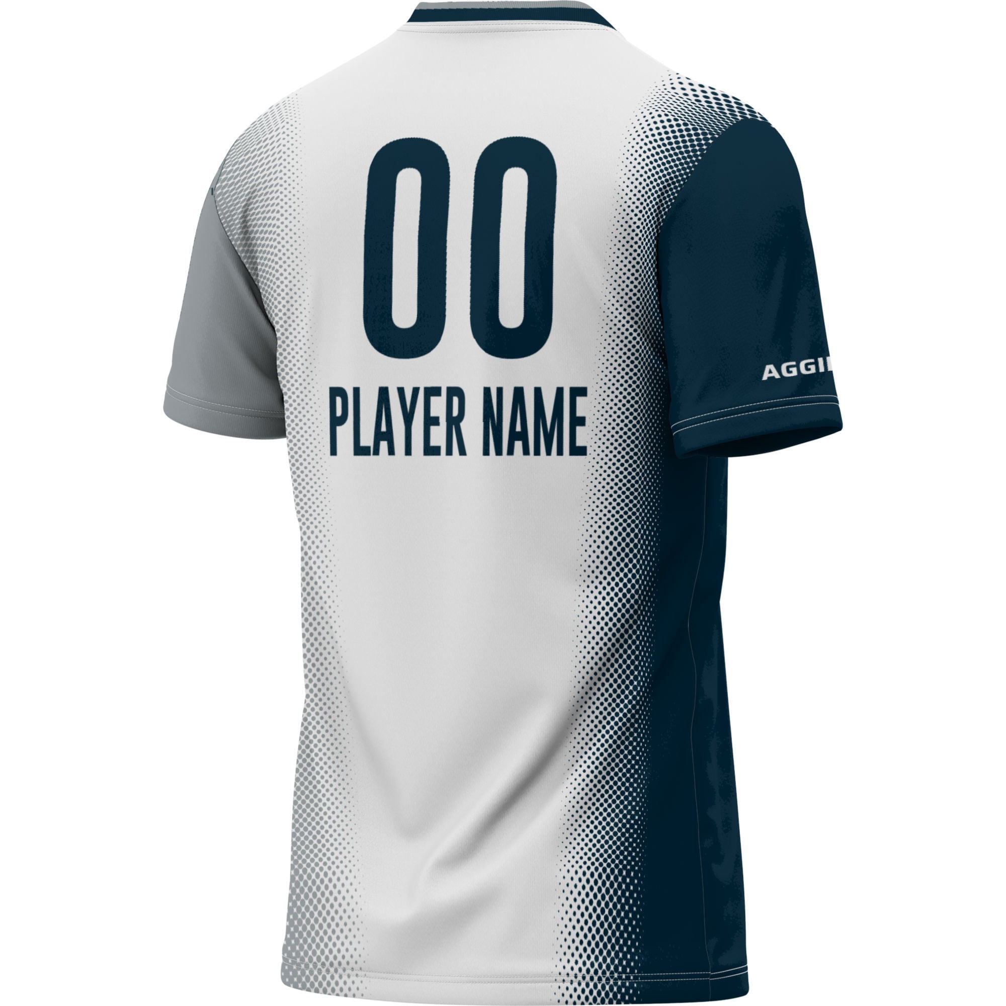 Utah State Aggies Unisex Lightweight Women's Soccer Jersey White - back view