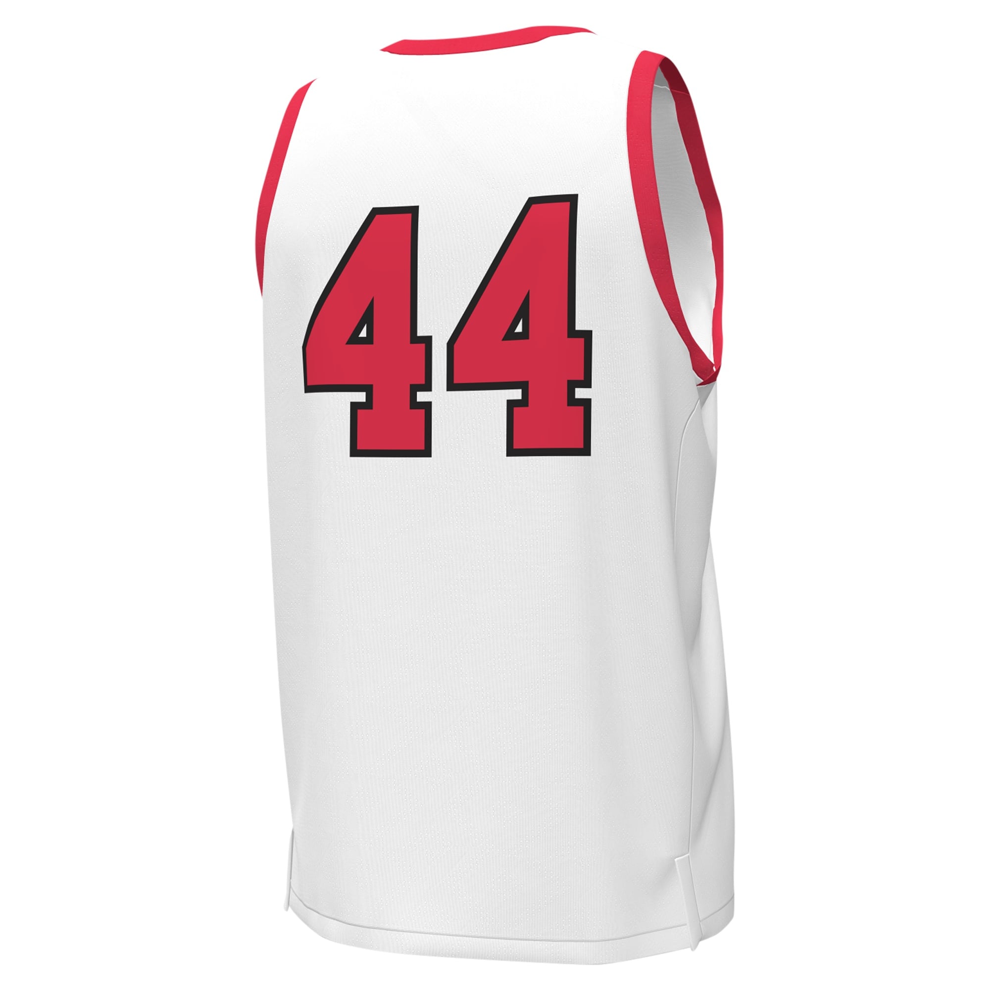 #44 Utah Utes Basketball Jersey White - back view