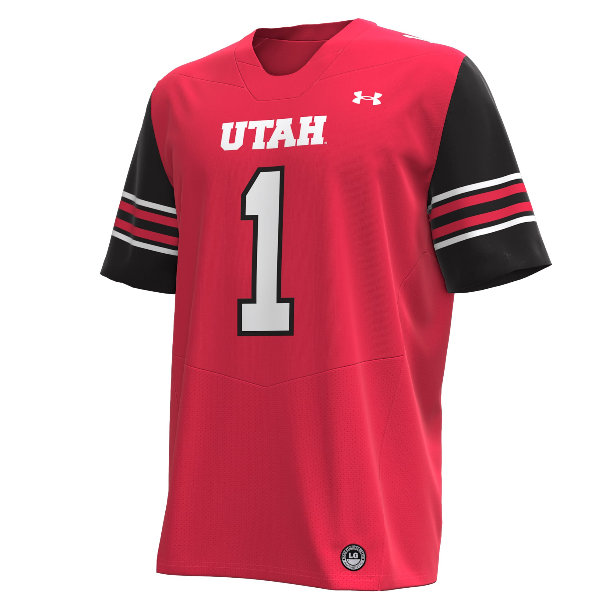 #1 Utah Utes Football Jersey Red - front view