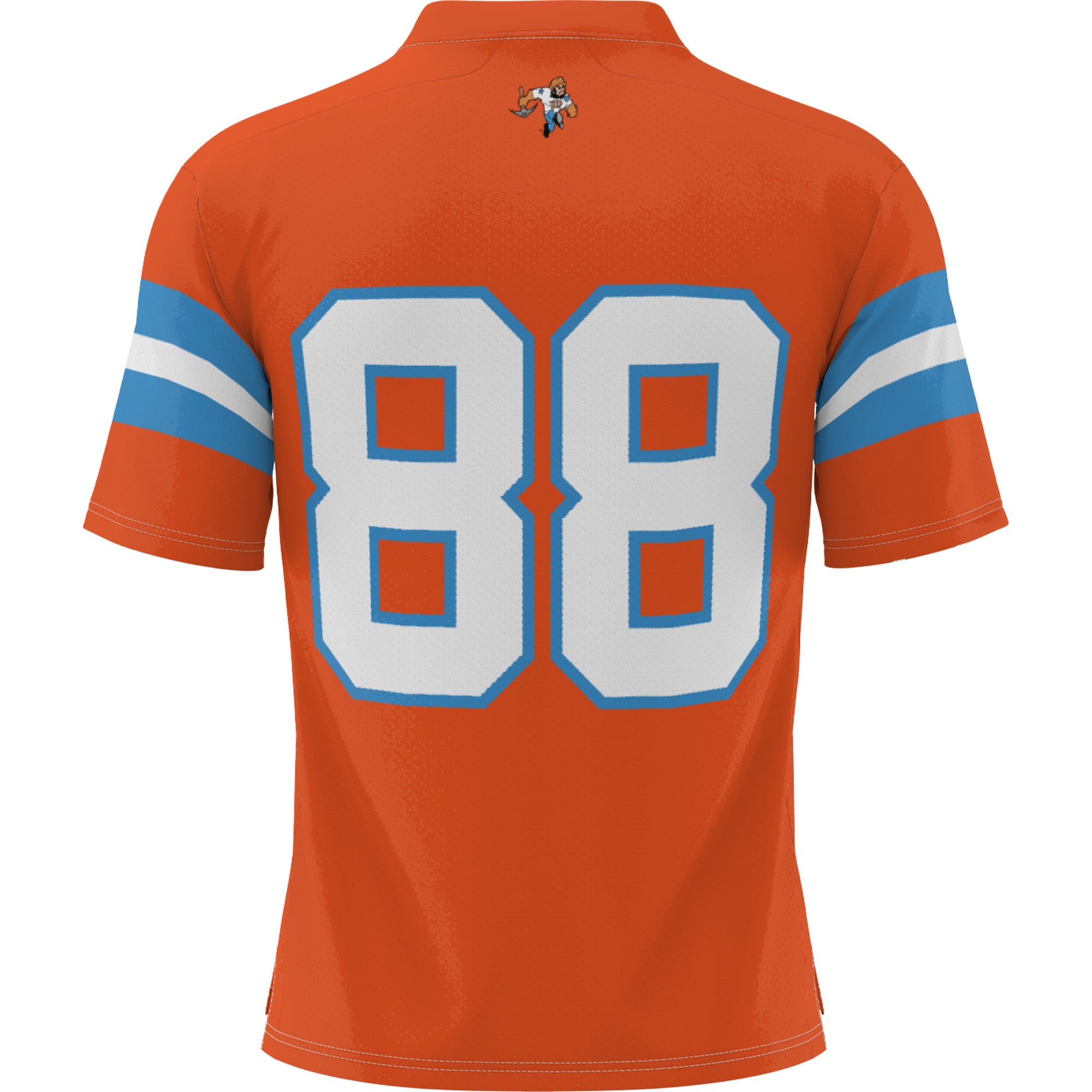#88 UTEP Miners Youth Throwback Football Jersey Orange - back view