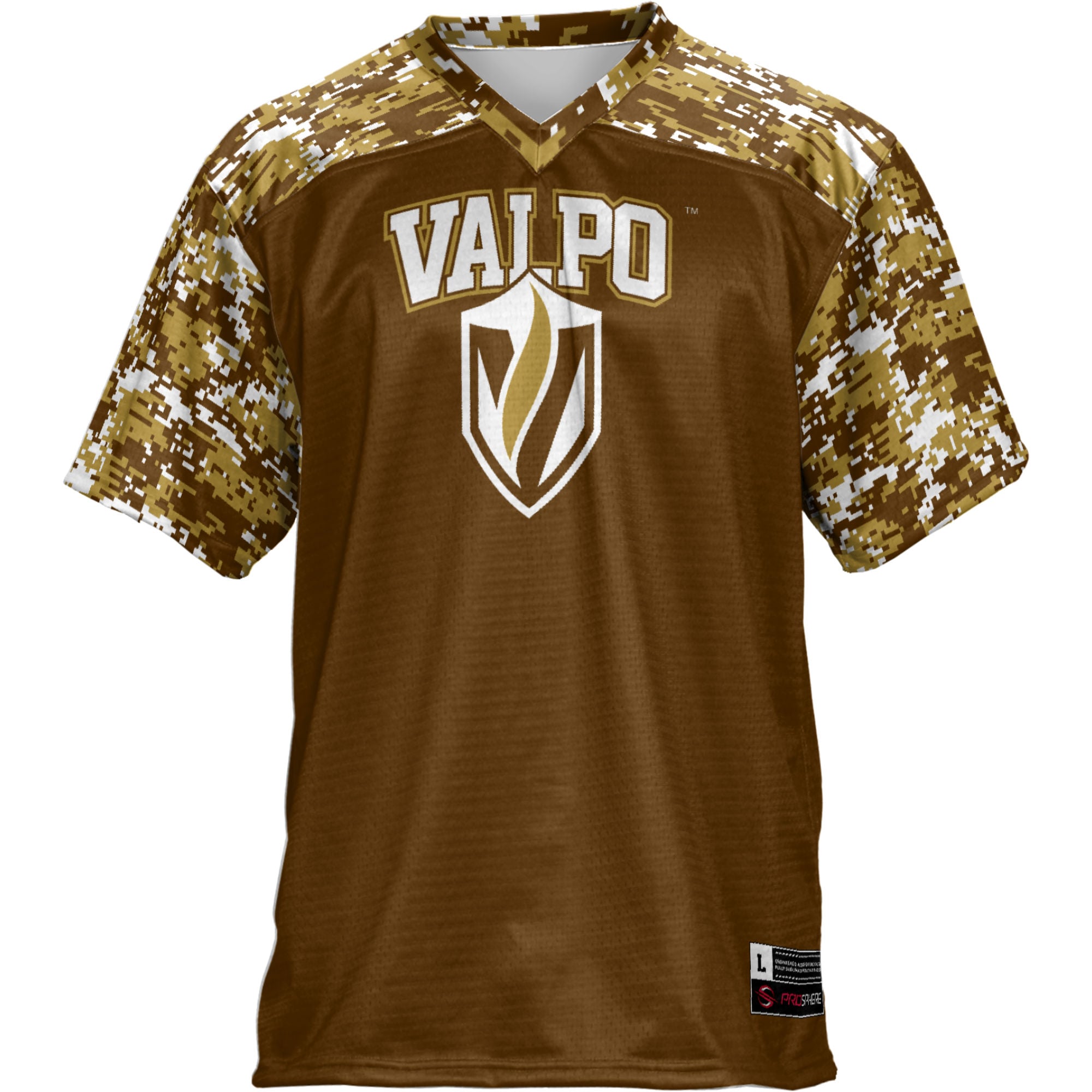 Valparaiso University Football Jersey Brown - front view