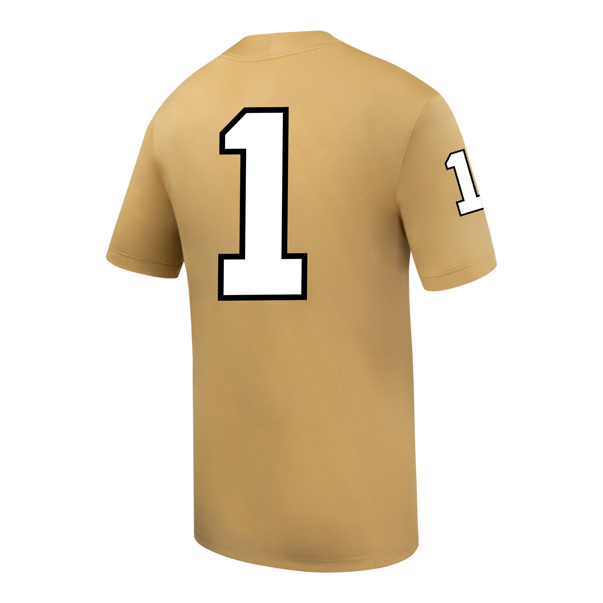 #1 Vanderbilt Commodores Football Jersey Gold - back view