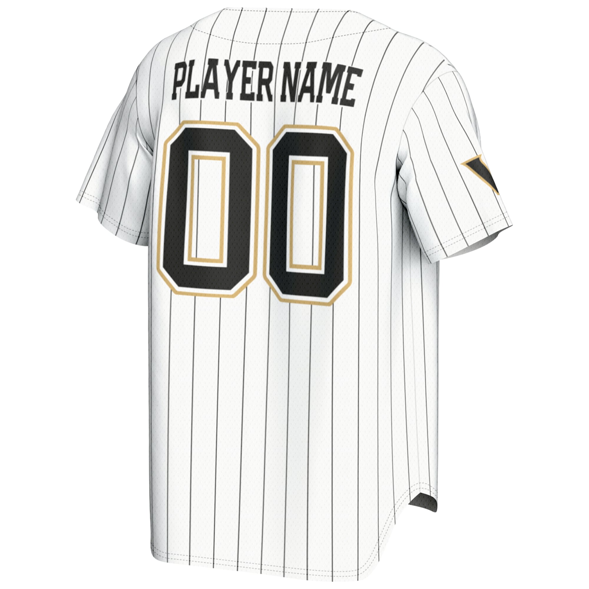 Vanderbilt Commodores Lightweight Baseball Jersey White - back view