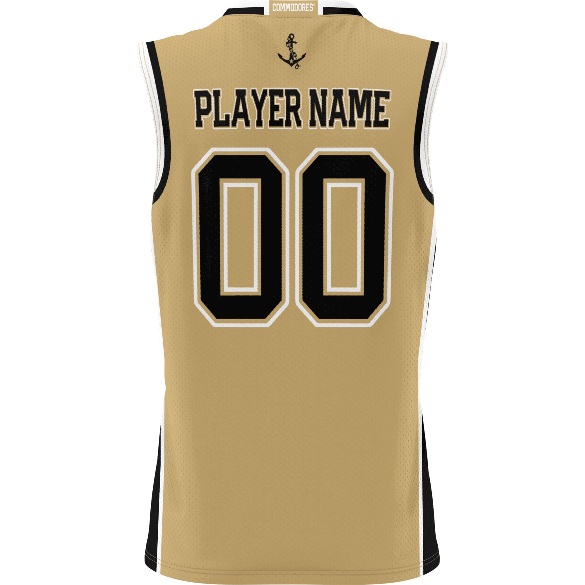 Vanderbilt Commodores Men's Basketball Jersey Gold - back view