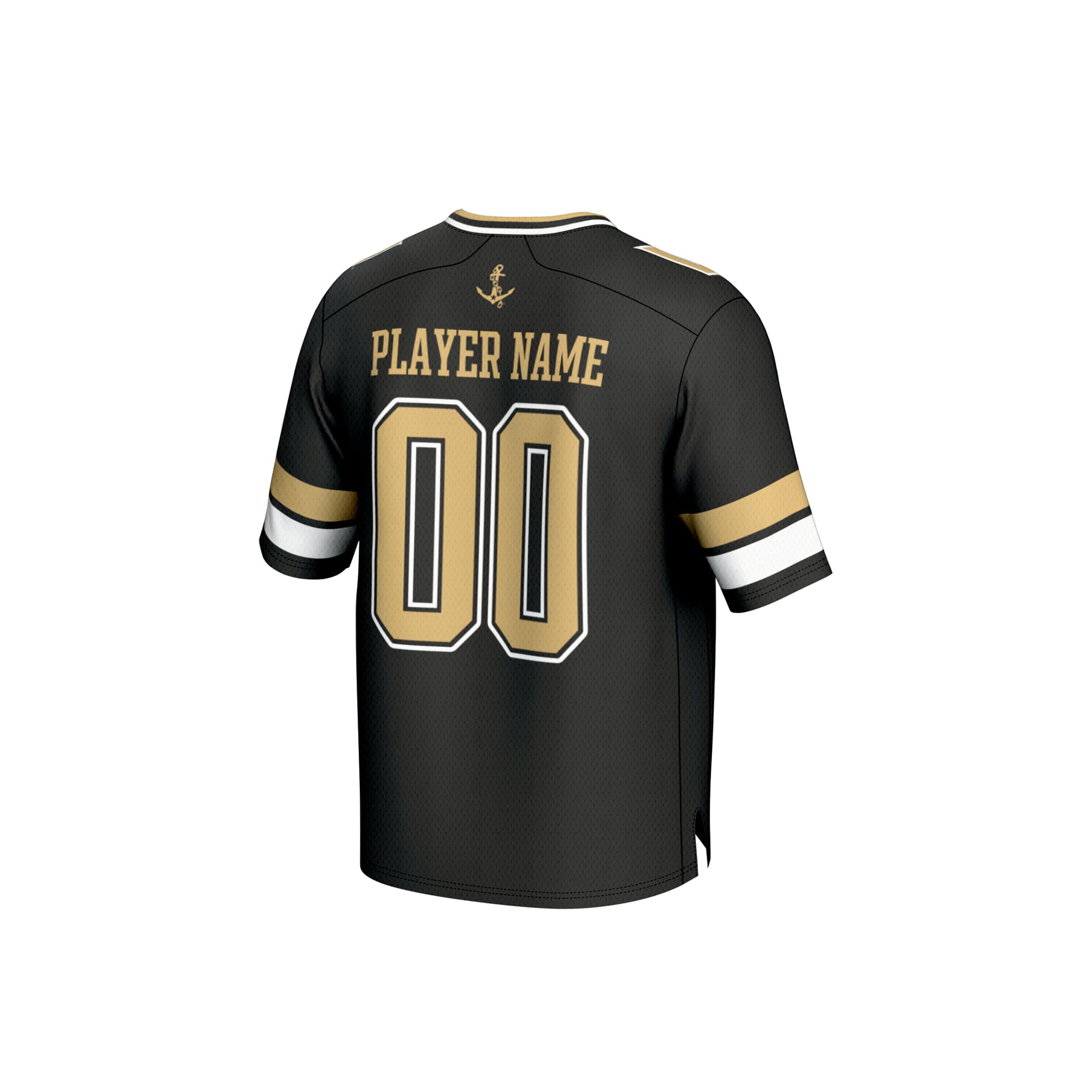 Vanderbilt Commodores Unisex Football Fashion Jersey Black - back view