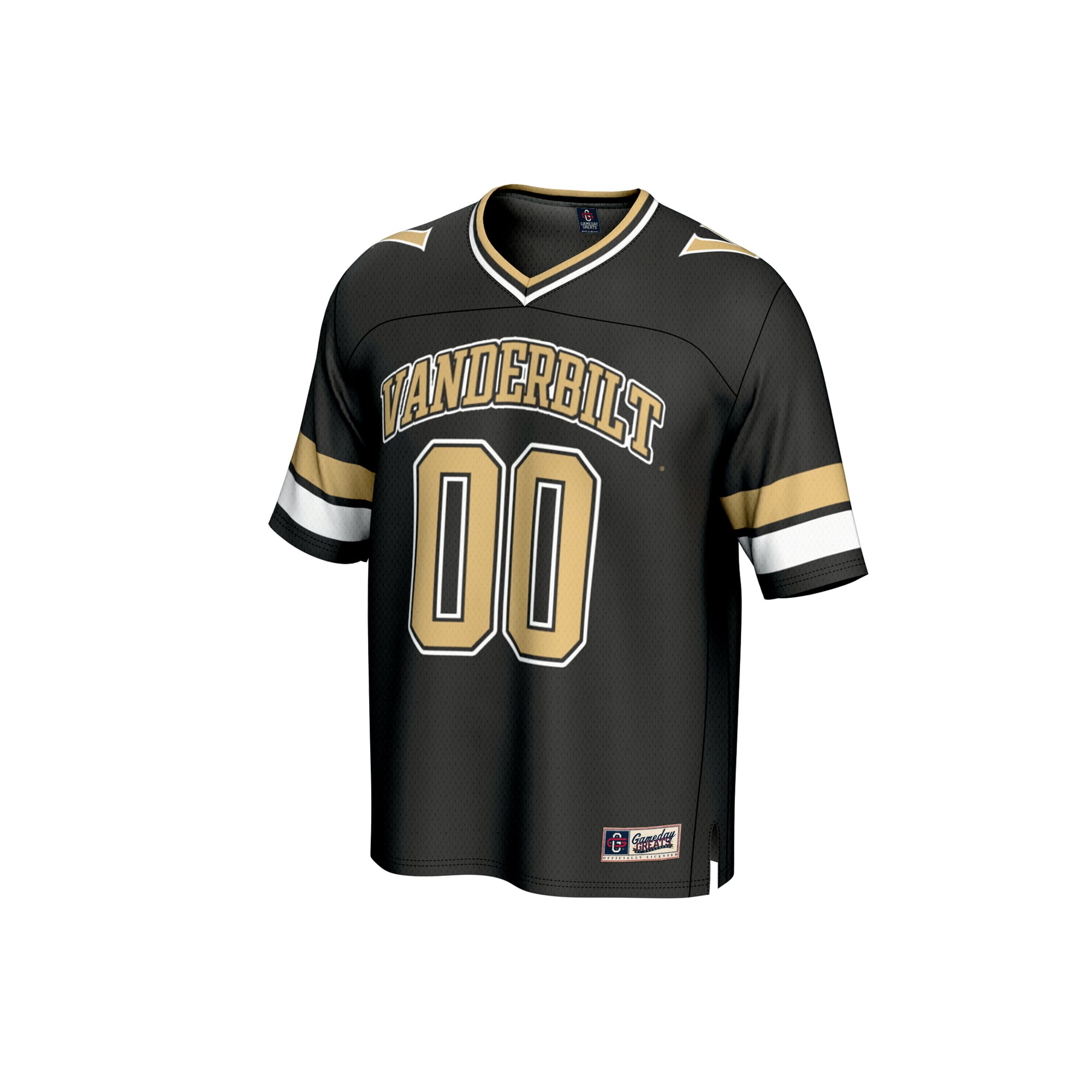 Vanderbilt Commodores Unisex Football Fashion Jersey Black - front view