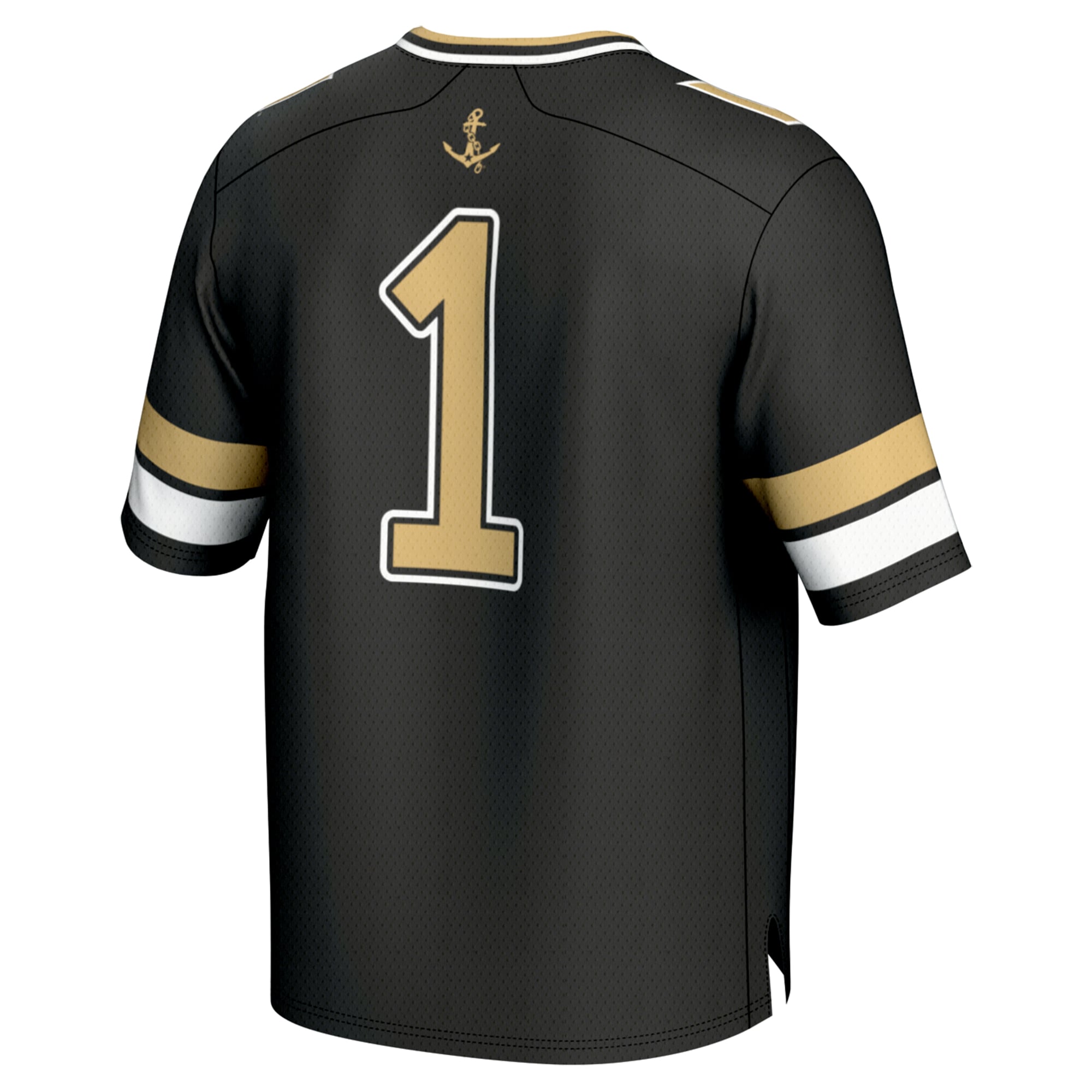#1 Vanderbilt Commodores Unisex Lightweight Collegiate Football Fashion Jersey Black - back view