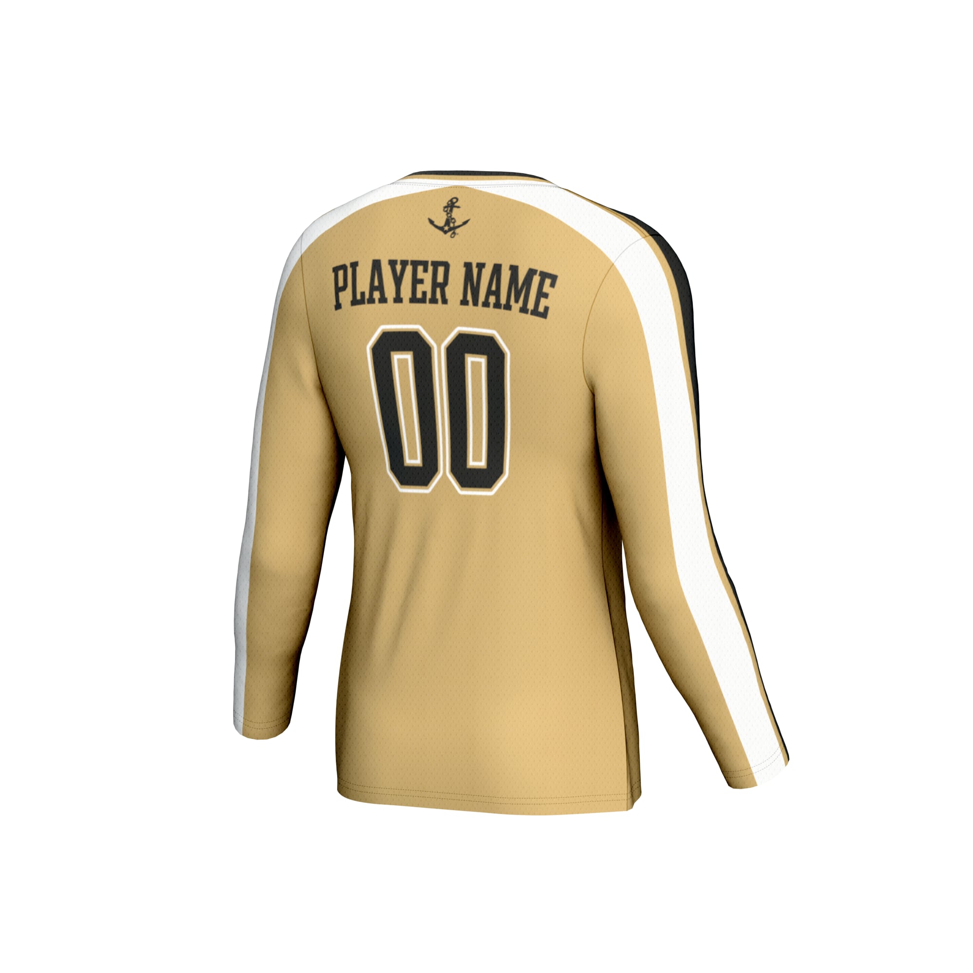 Vanderbilt Commodores Unisex Lightweight Collegiate Volleyball Fashion Jersey Gold - back view