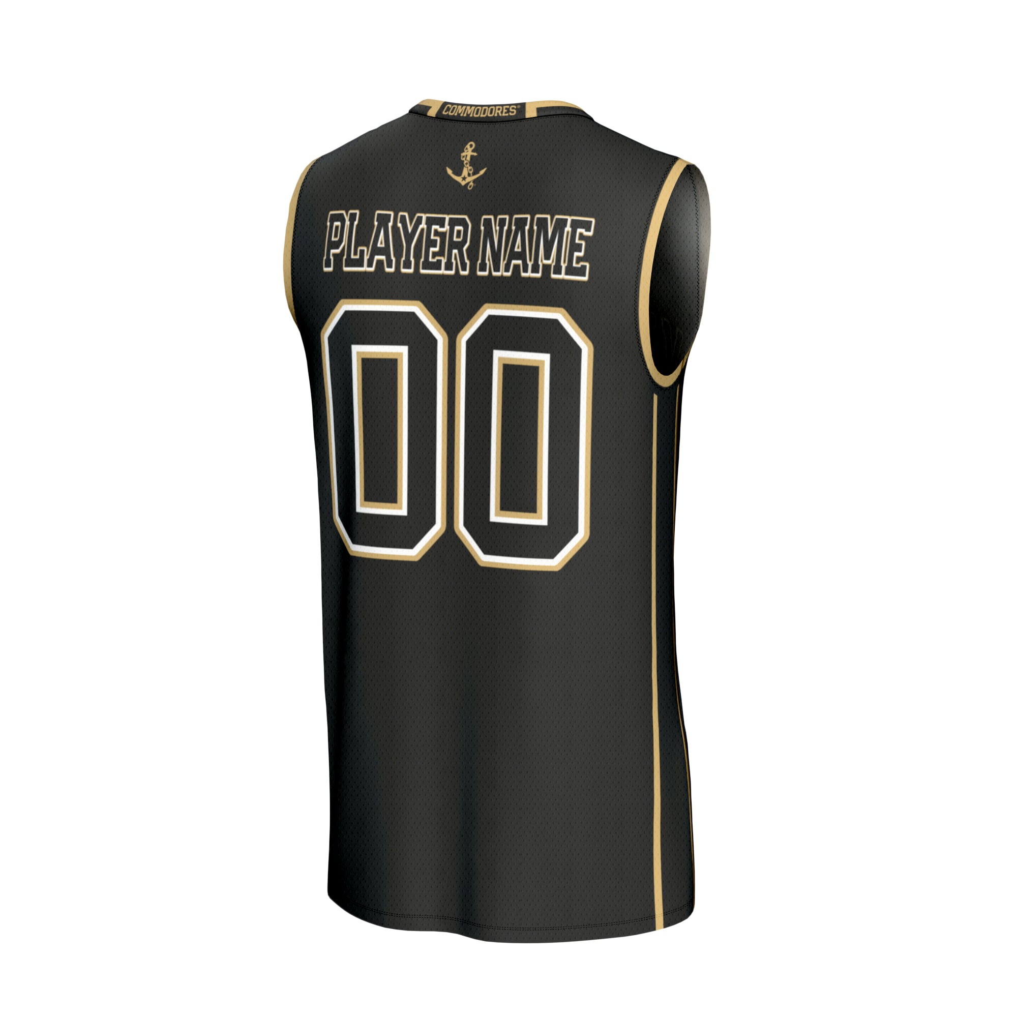 Vanderbilt Commodores Unisex Lightweight Collegiate Women's Basketball Fashion Jersey - back view