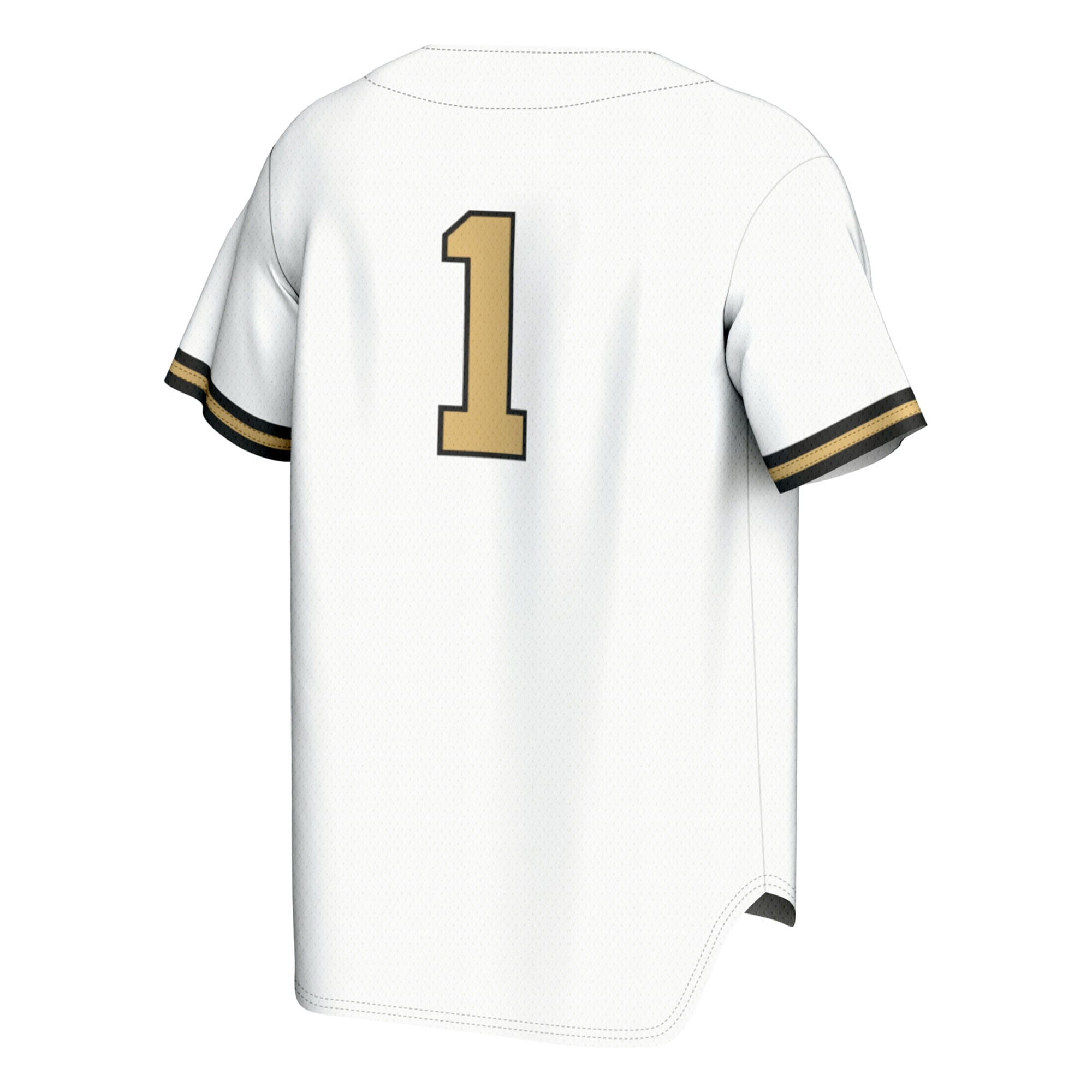 #1 Vanderbilt Commodores Youth Baseball Lightweight Fashion Jersey White - back view