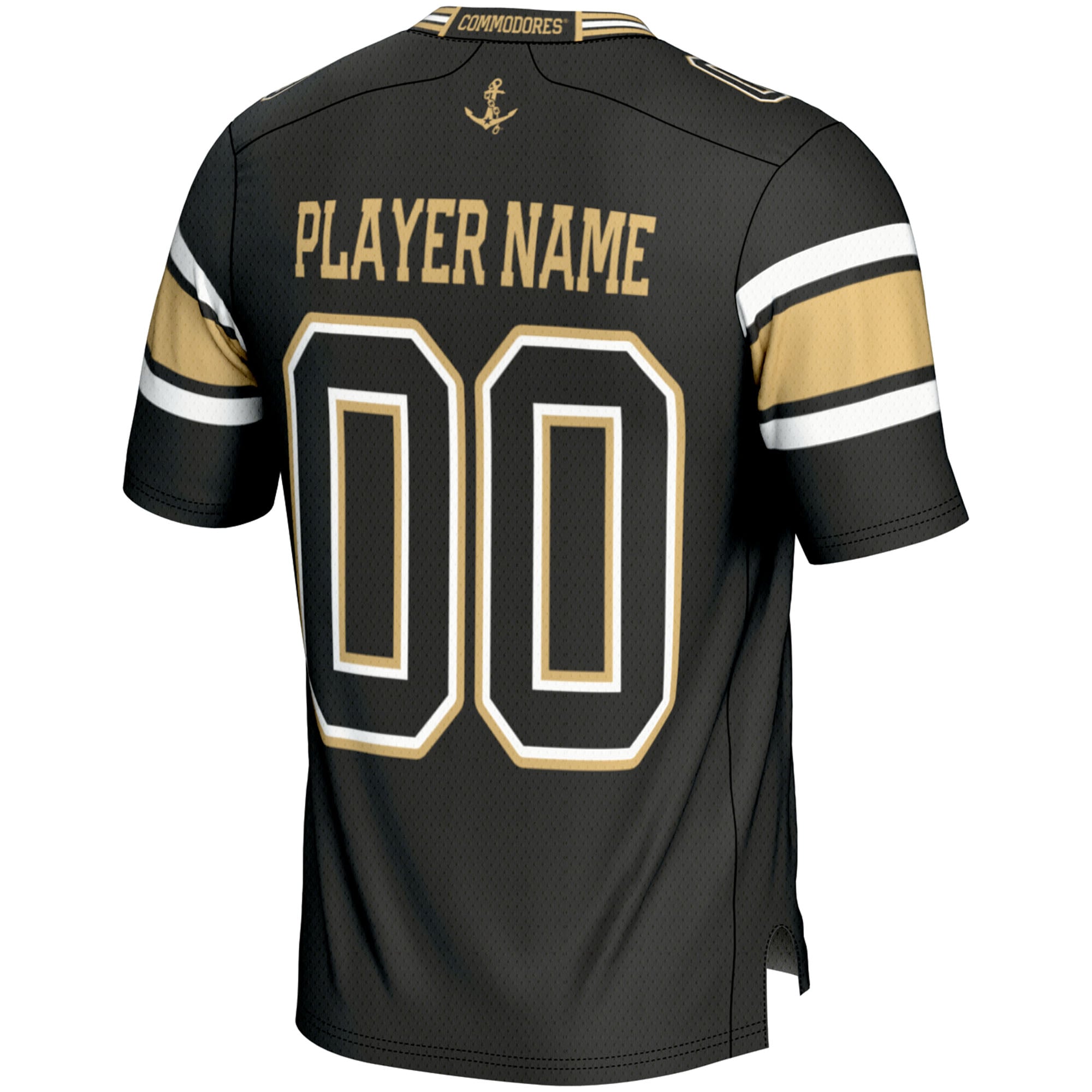 Vanderbilt Commodores Youth Football Jersey Black - back view