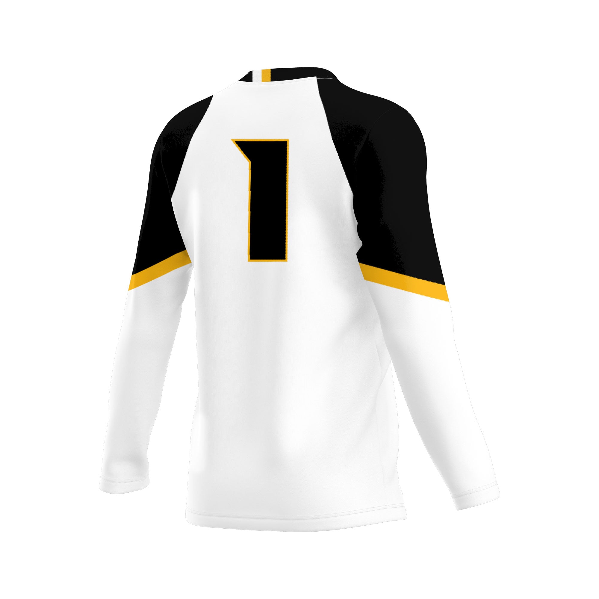 #1 VCU Rams Youth Women's Volleyball Lightweight Fashion Jersey White - back view