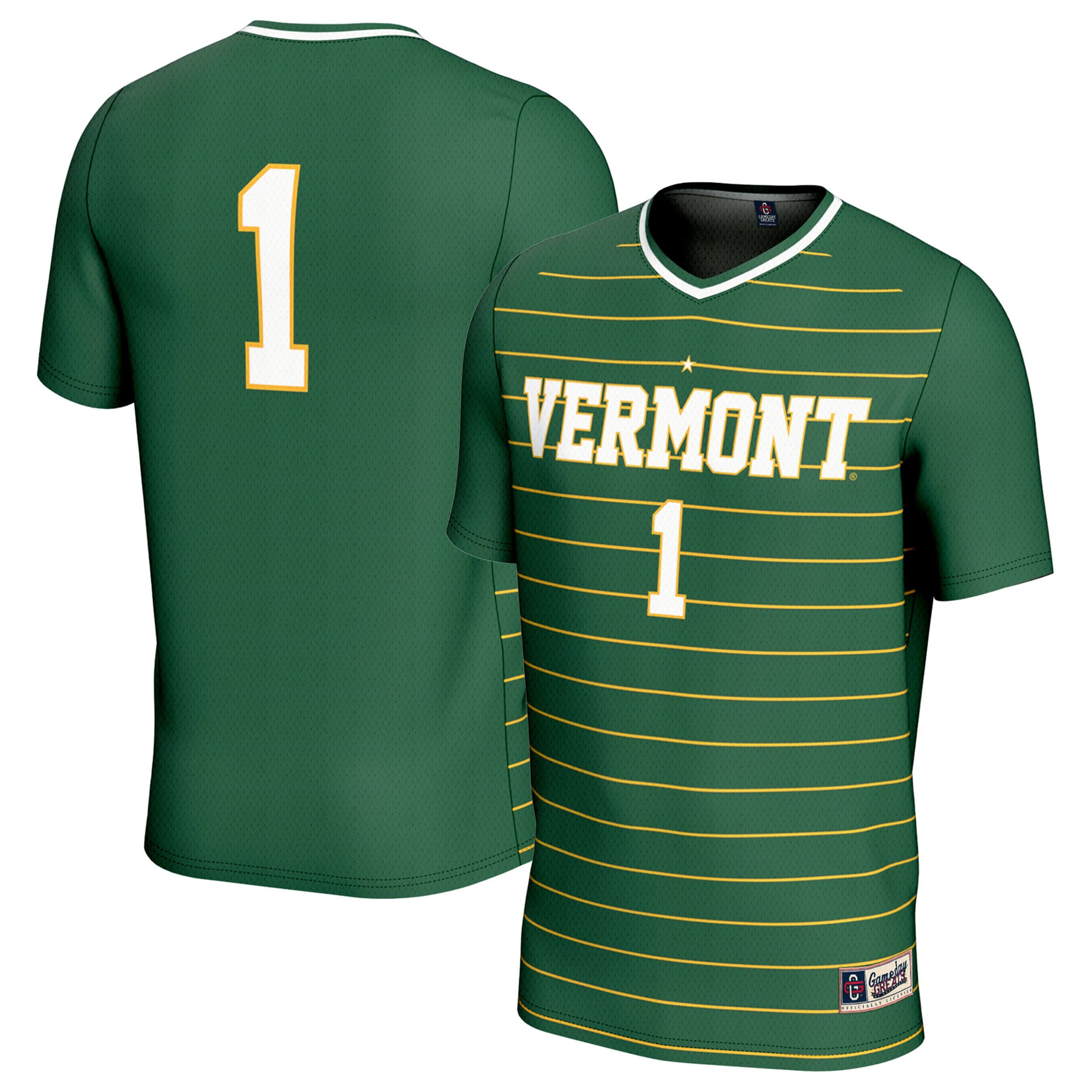 #1 Vermont Catamounts Unisex 2024 NCAA Men's Soccer National Champions - front and back view