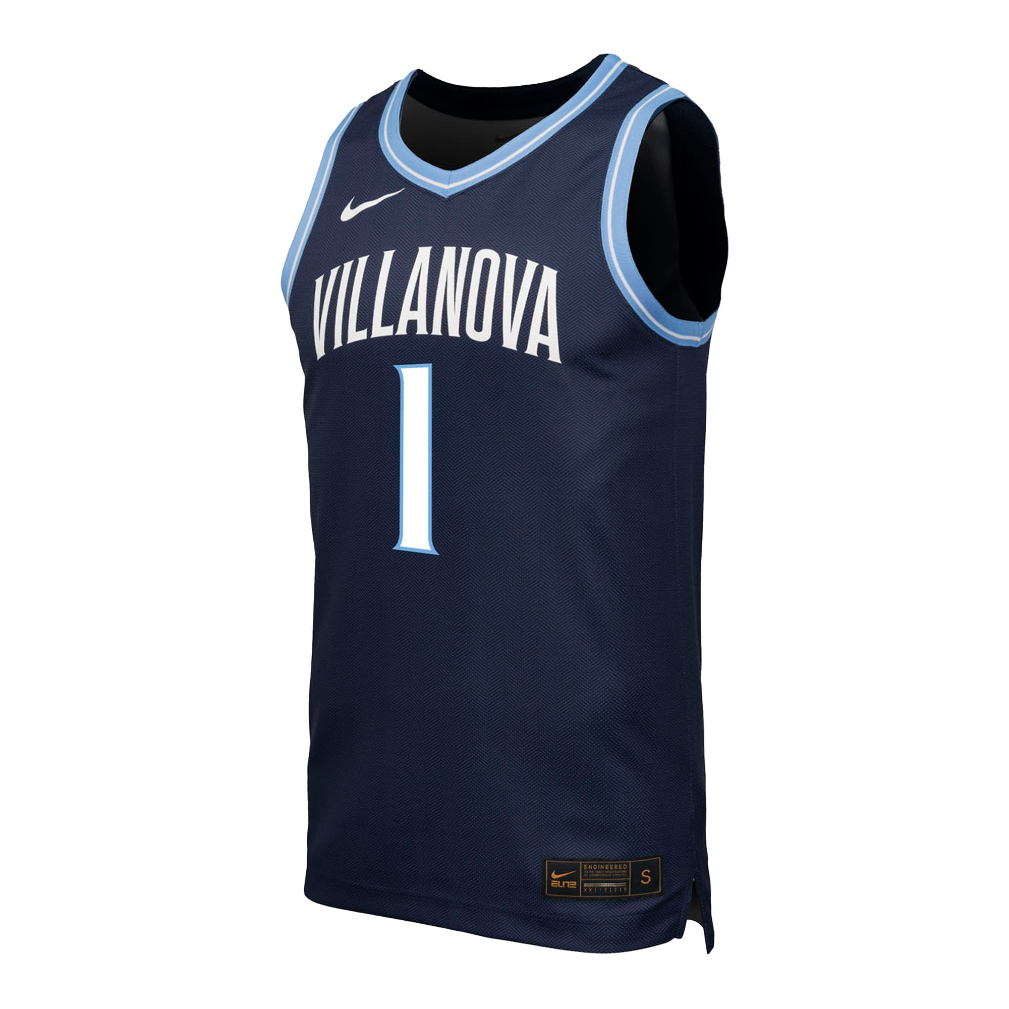 Villanova Wildcats #1 Basketball Jersey Navy - front view
