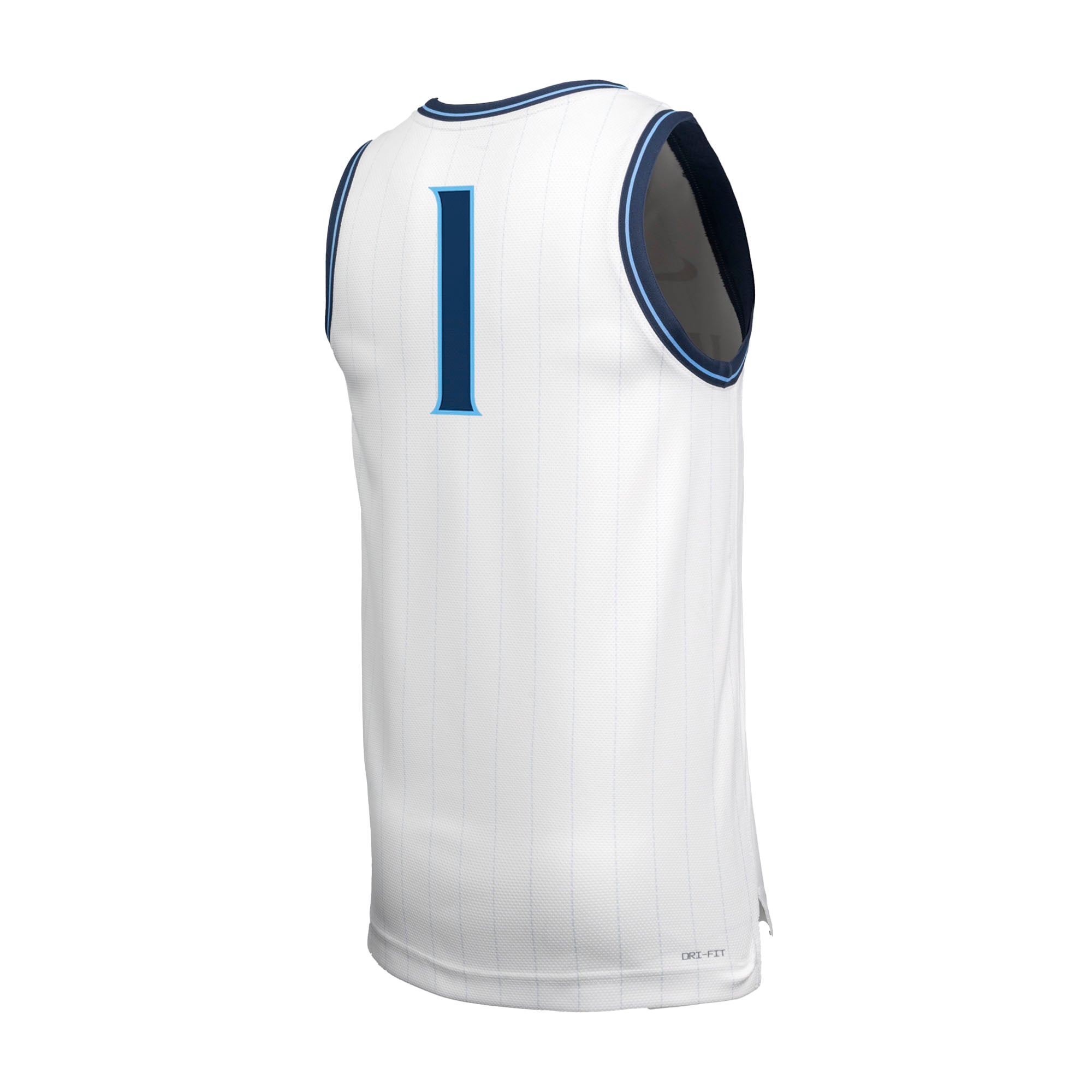 Villanova Wildcats #1 Retro Basketball Jersey White - back view