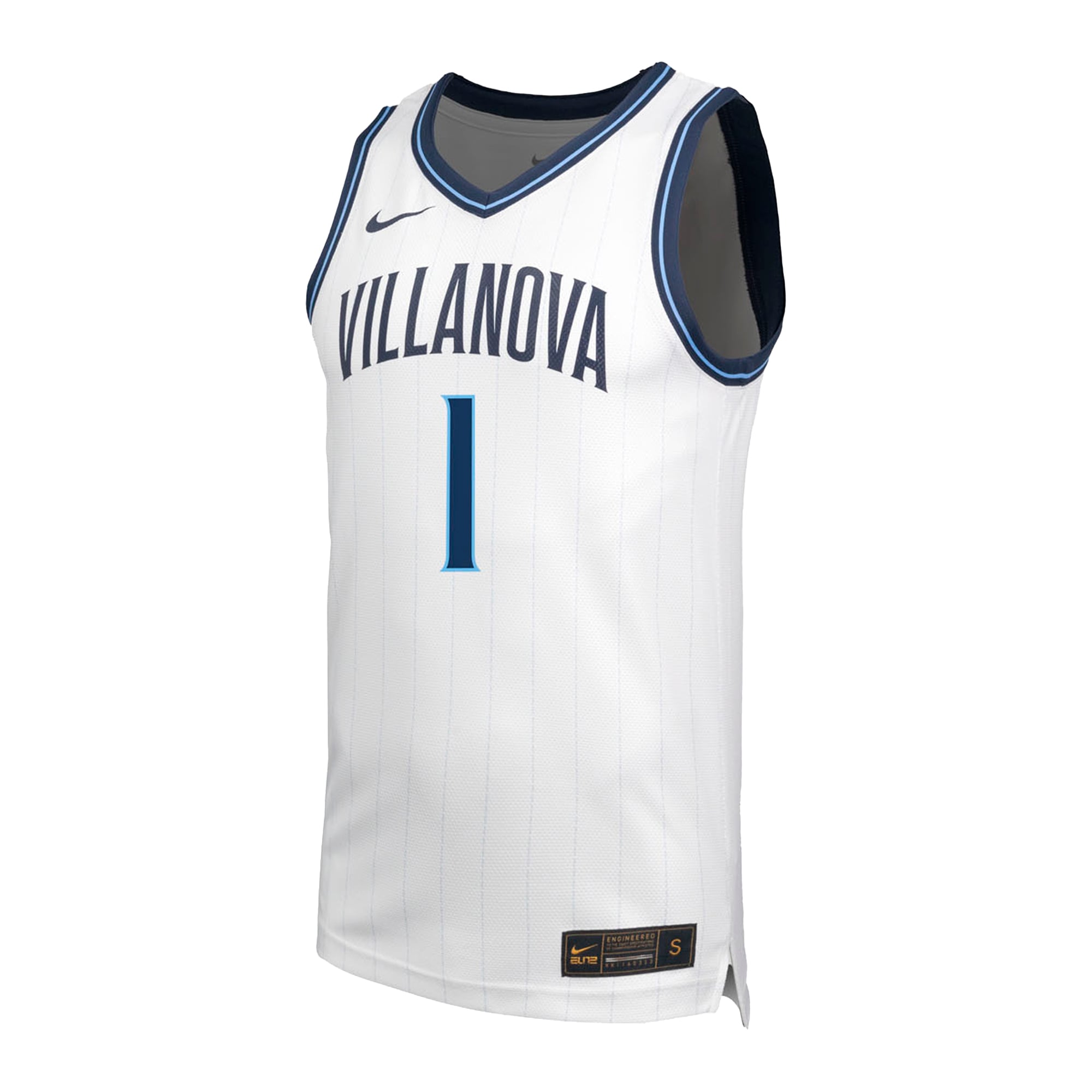 Villanova Wildcats #1 Retro Basketball Jersey White - front view