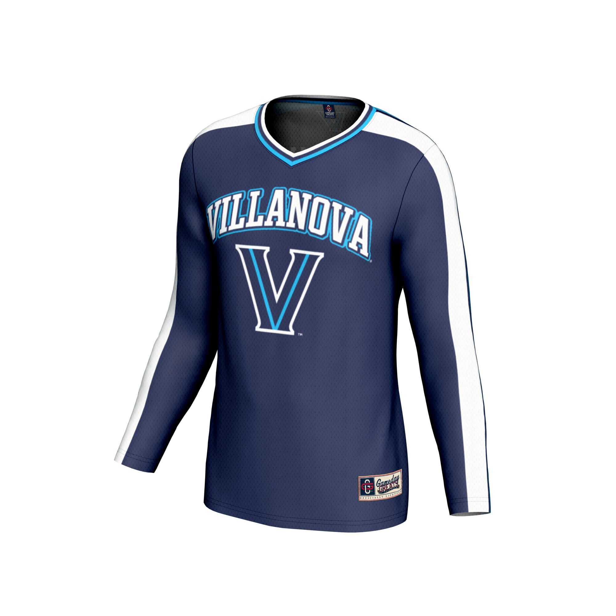 Villanova Wildcats Unisex Collegiate Women's Volleyball Lightweight Fashion Jersey - front view
