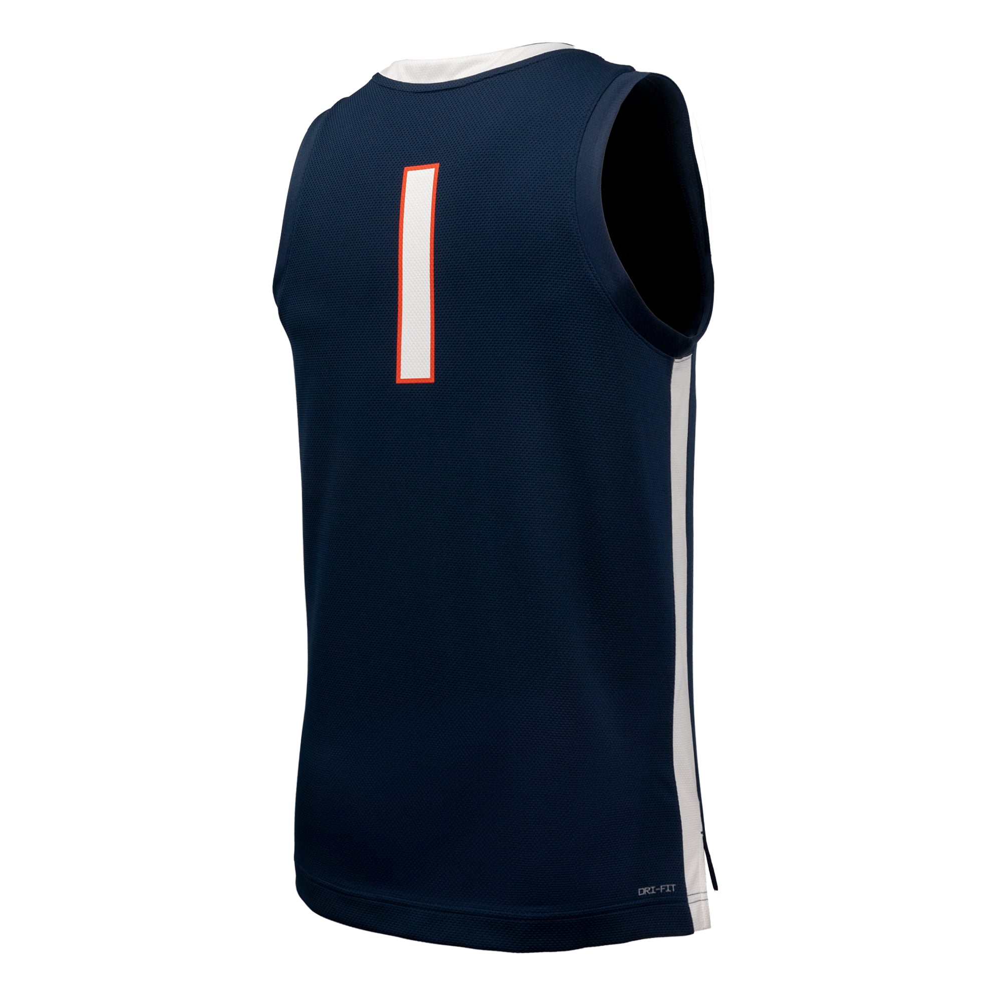 Virginia Cavaliers Basketball Jersey Navy - back view