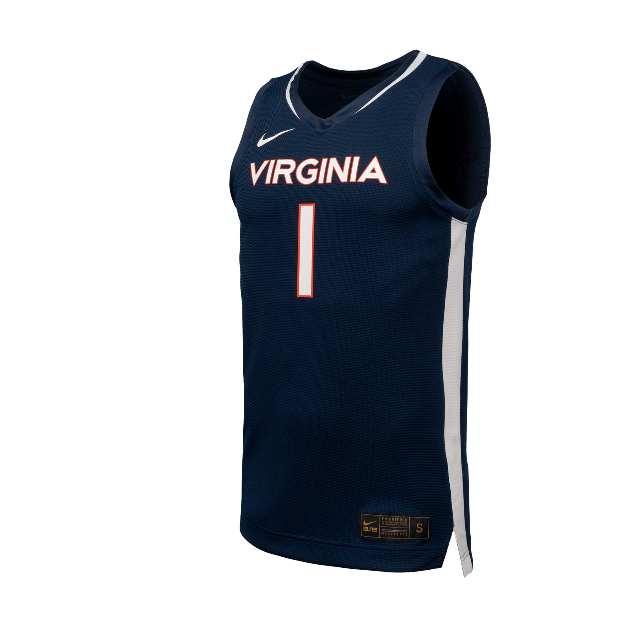 Virginia Cavaliers Basketball Jersey Navy - front view
