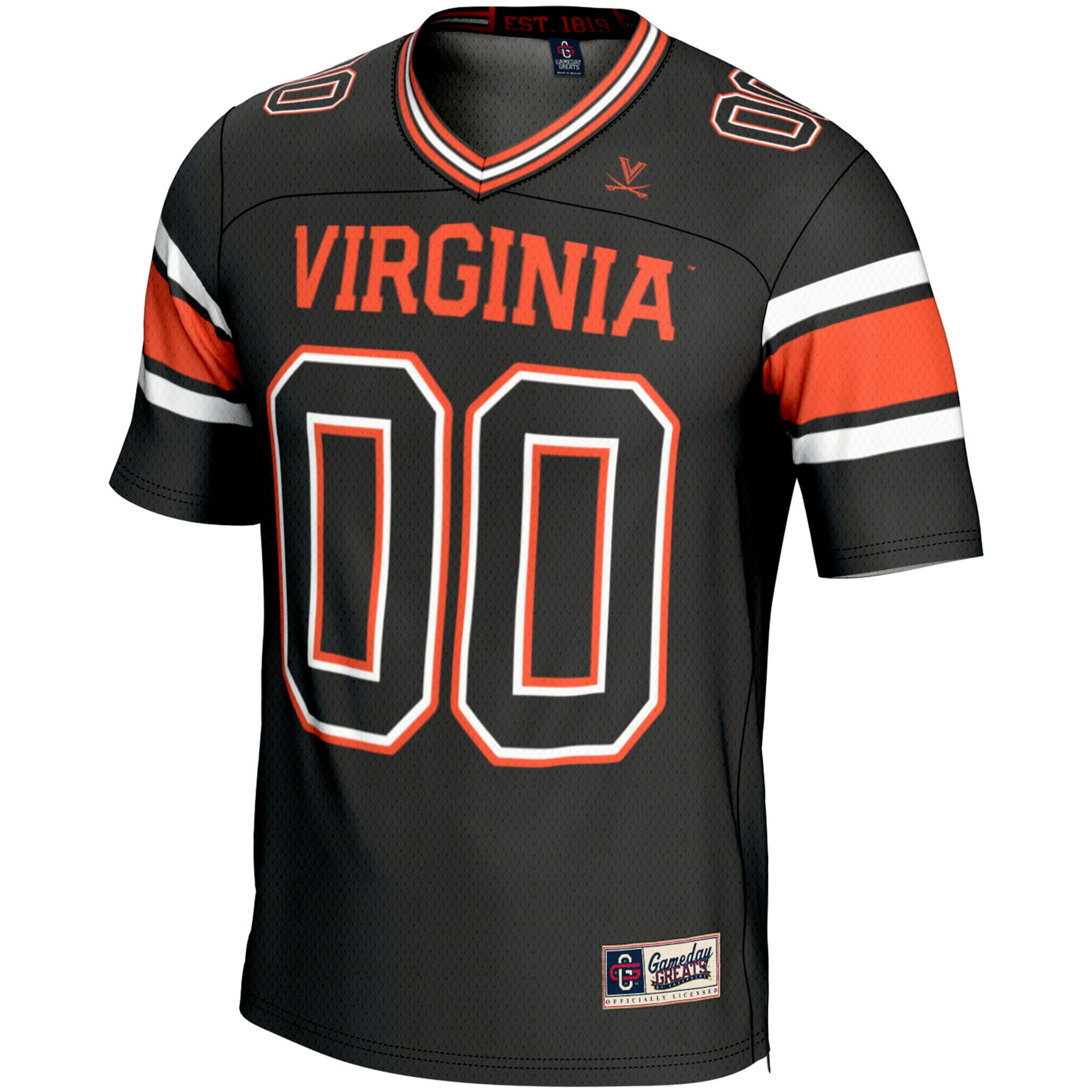 Virginia Cavaliers Football Jersey Black - front view