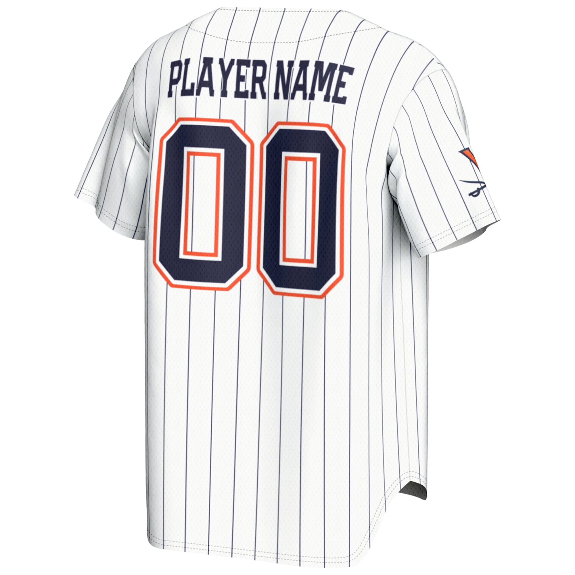 Virginia Cavaliers Lightweight Baseball Jersey White - back view