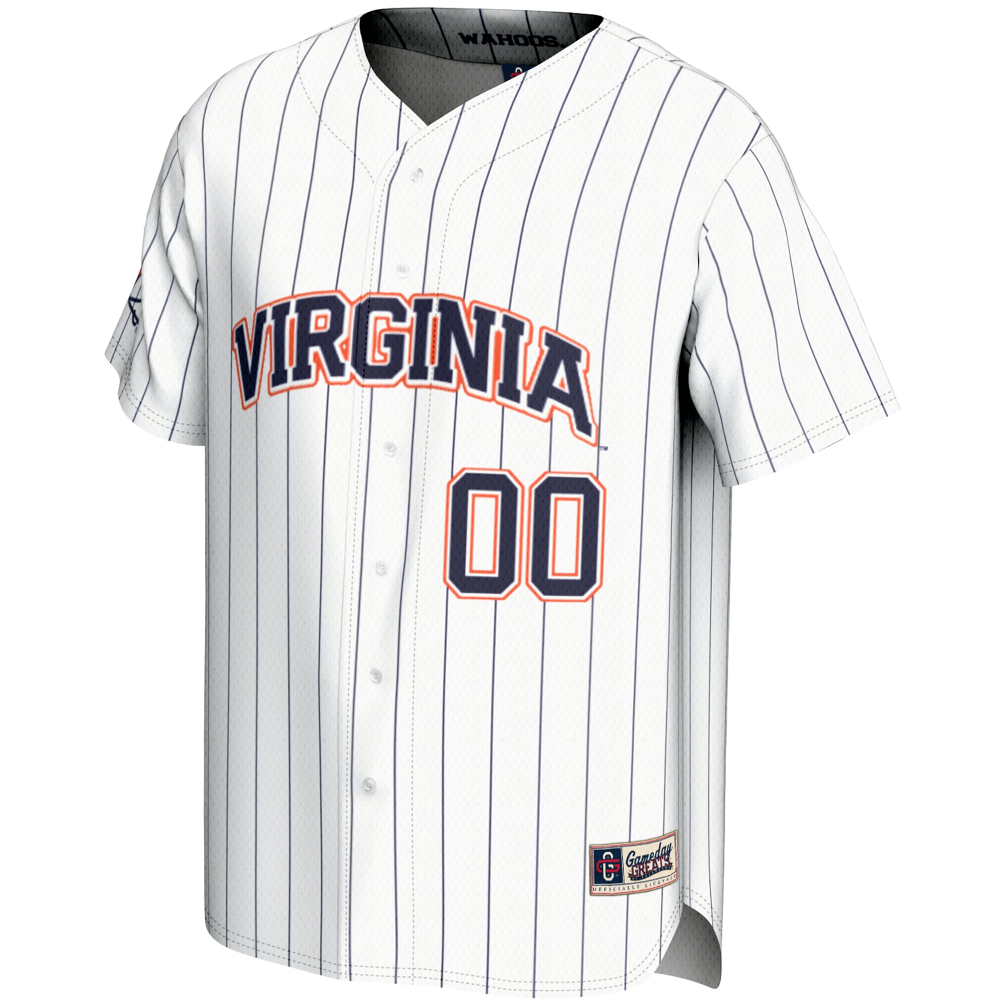 Virginia Cavaliers Lightweight Baseball Jersey White - front view