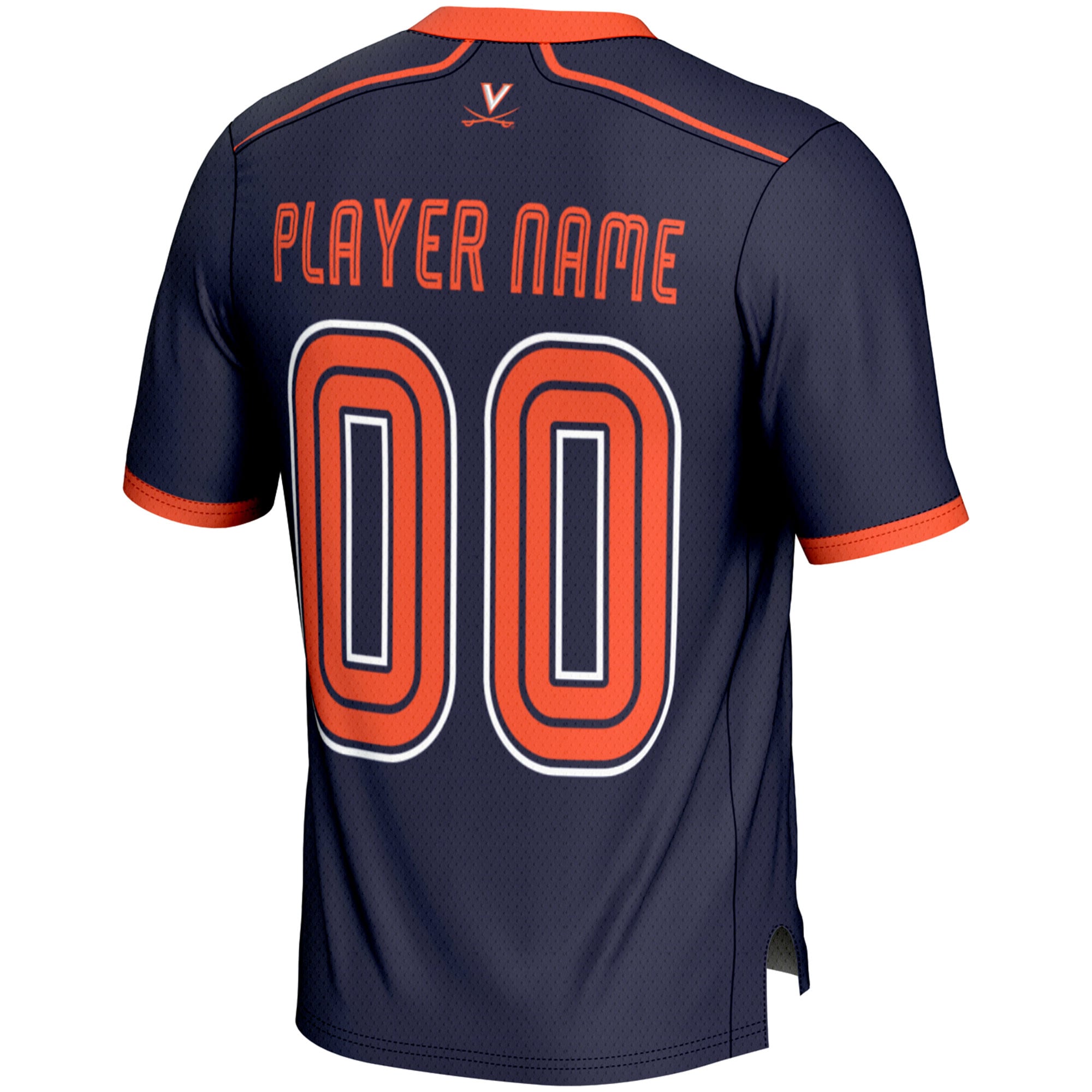 Virginia Cavaliers Lightweight Lacrosse Jersey Navy - back view