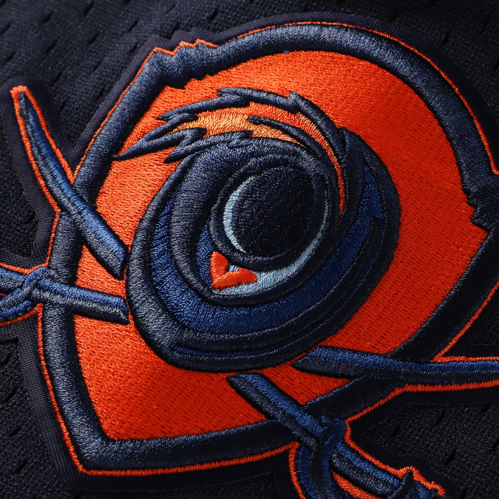 Virginia Cavaliers Mesh Full-Button Baseball Jersey Navy - back view