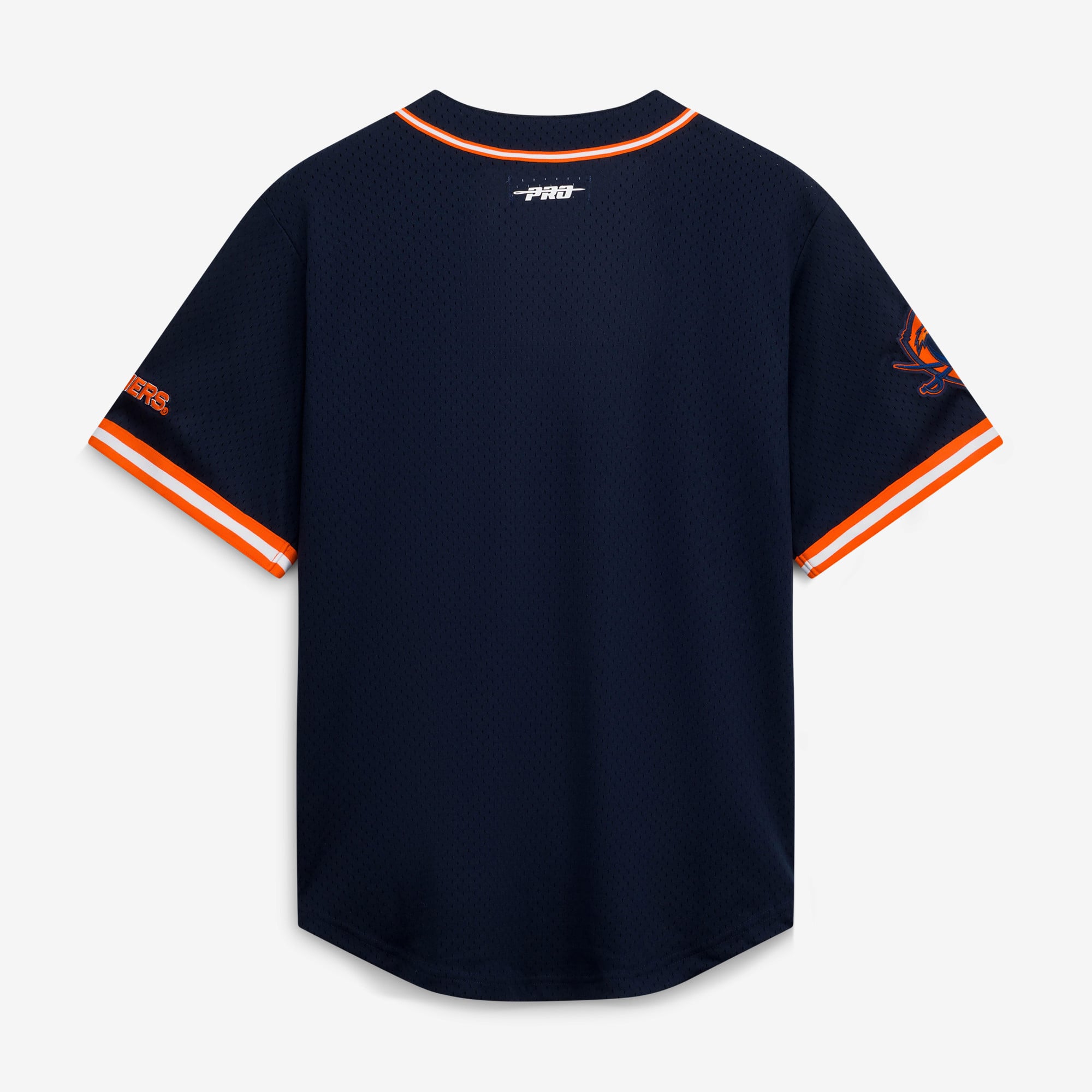Virginia Cavaliers Mesh Full-Button Baseball Jersey Navy - front view