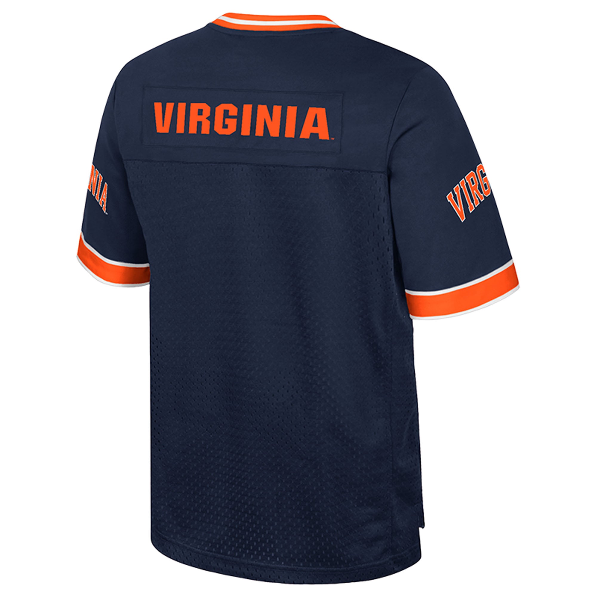 Virginia Cavaliers Nothing But The Hits Football Jersey Navy - back view