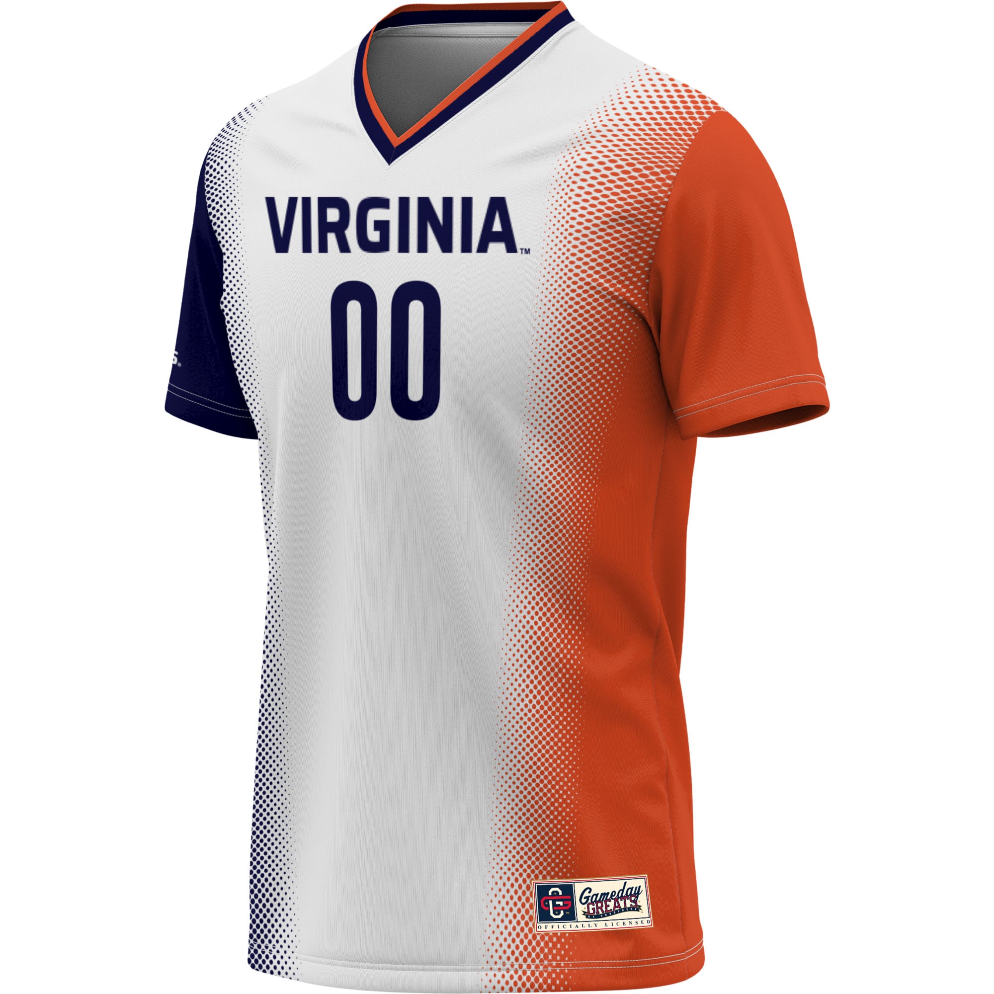 Virginia Cavaliers Youth Lightweight Women's Soccer Jersey White - front view