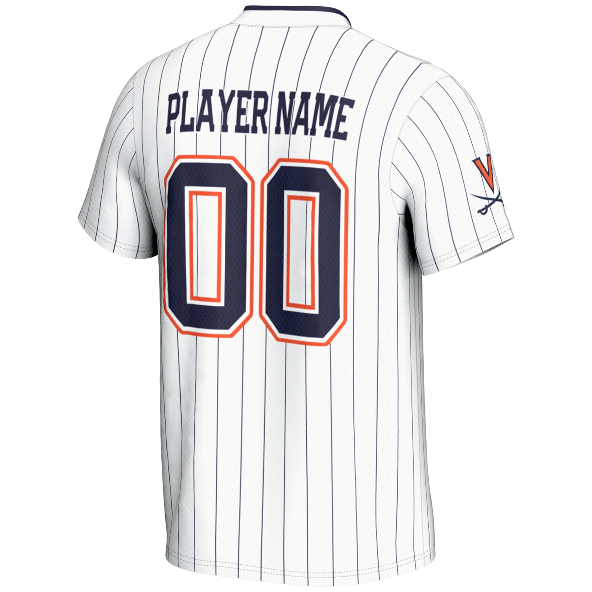 Virginia Cavaliers Unisex Lightweight Softball Jersey White - back view