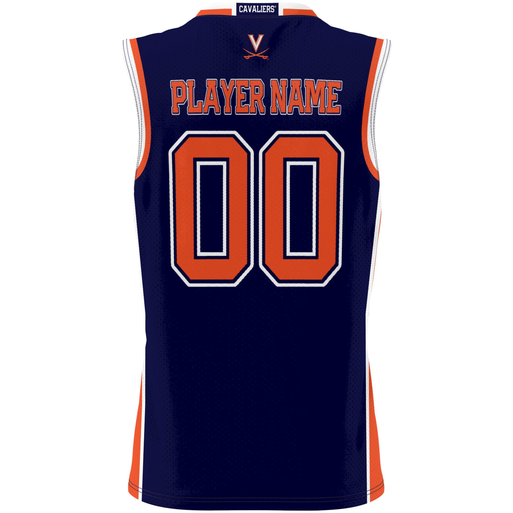 Virginia Cavaliers Youth Lightweight Women's Basketball Jersey Navy - back view