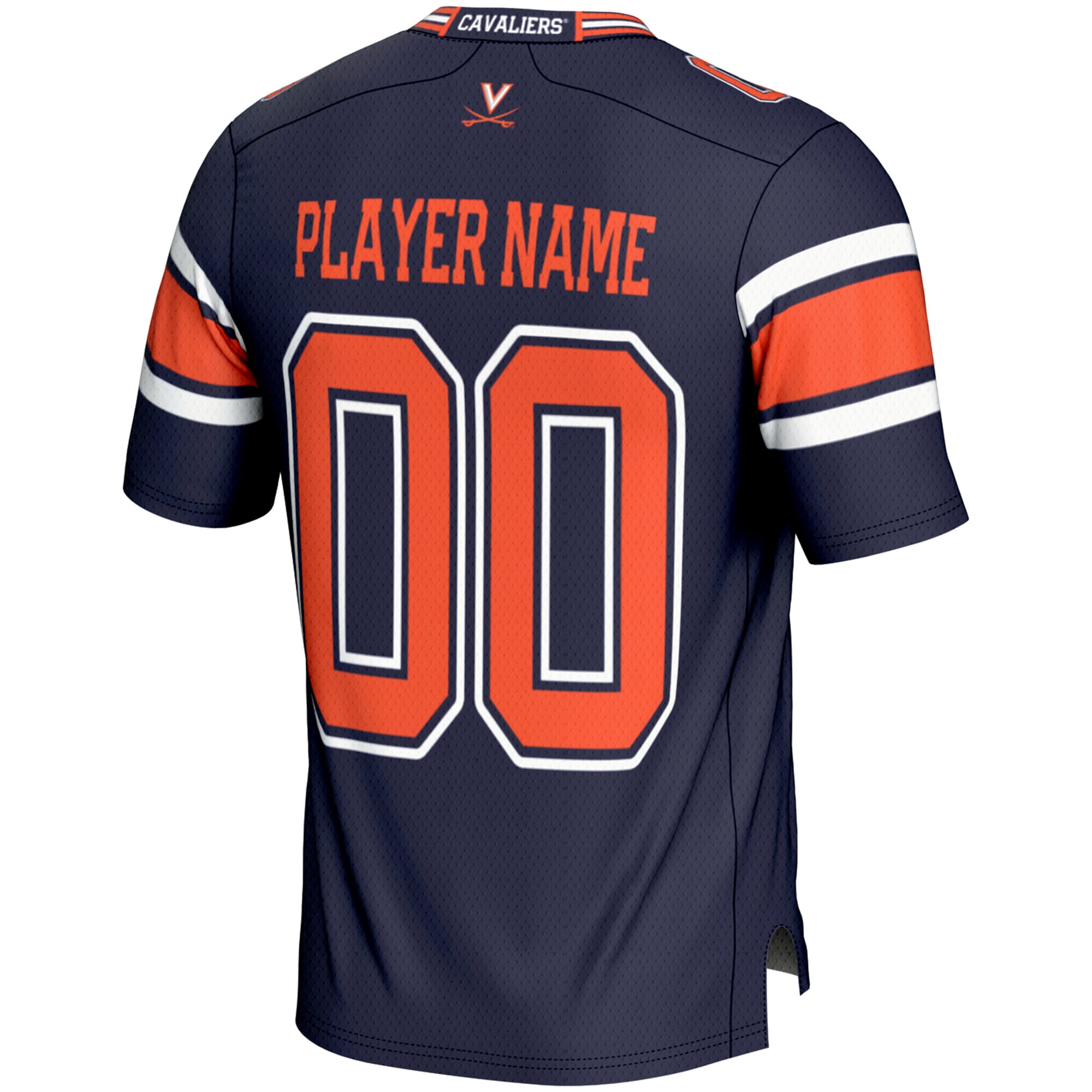 Virginia Cavaliers Youth Football Jersey Navy - back view
